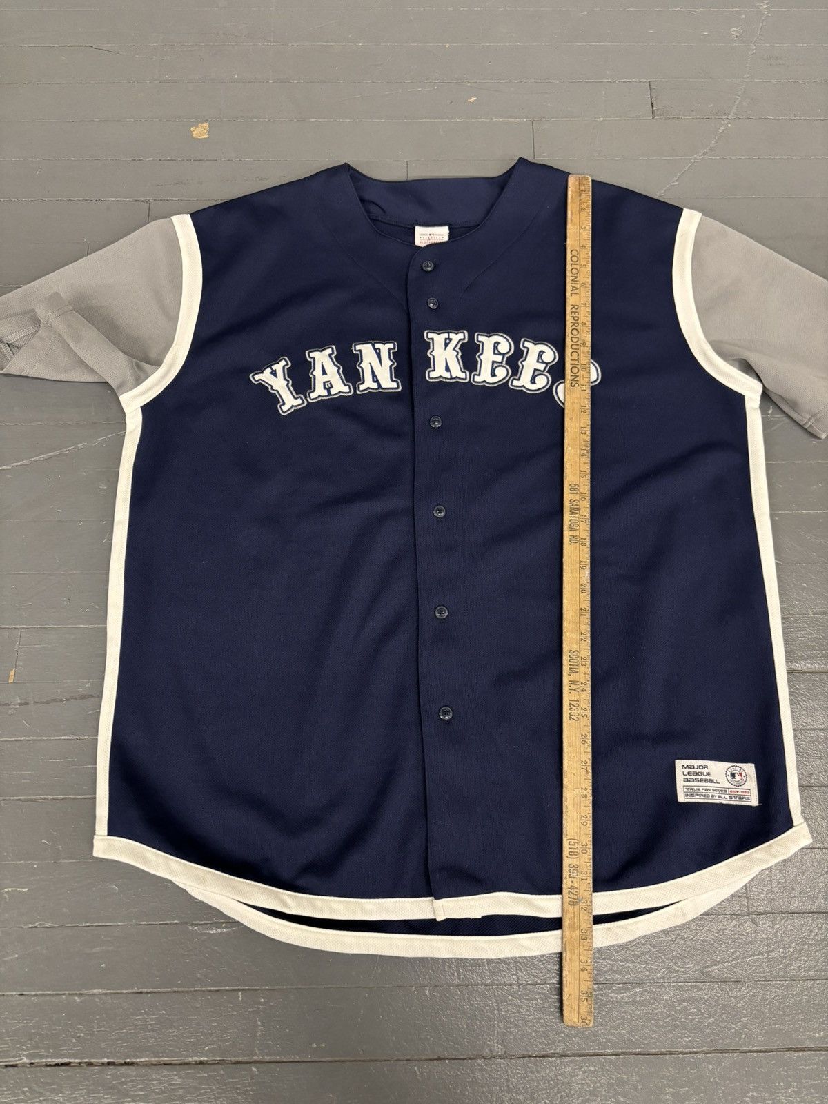 MLB × Vintage Y2K New York Yankees genuine merchandise trufan Jersey Size US XL / EU 56 / 4 - 6 Thumbnail