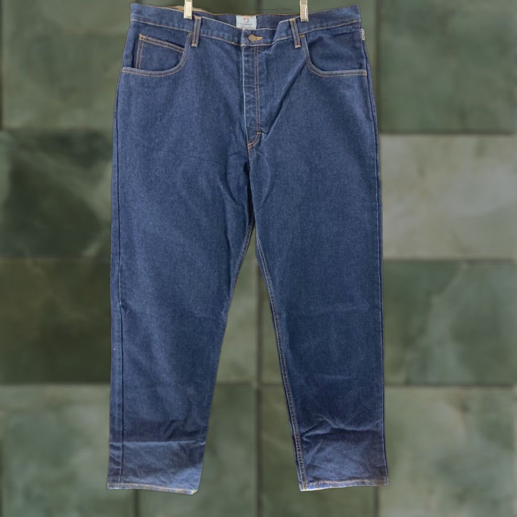 Denime Tyndale FR Jeans Mens 42x32 USA Made Cotton Denim Straight Leg NWT Size US 42 / EU 58 - 1 Thumbnail