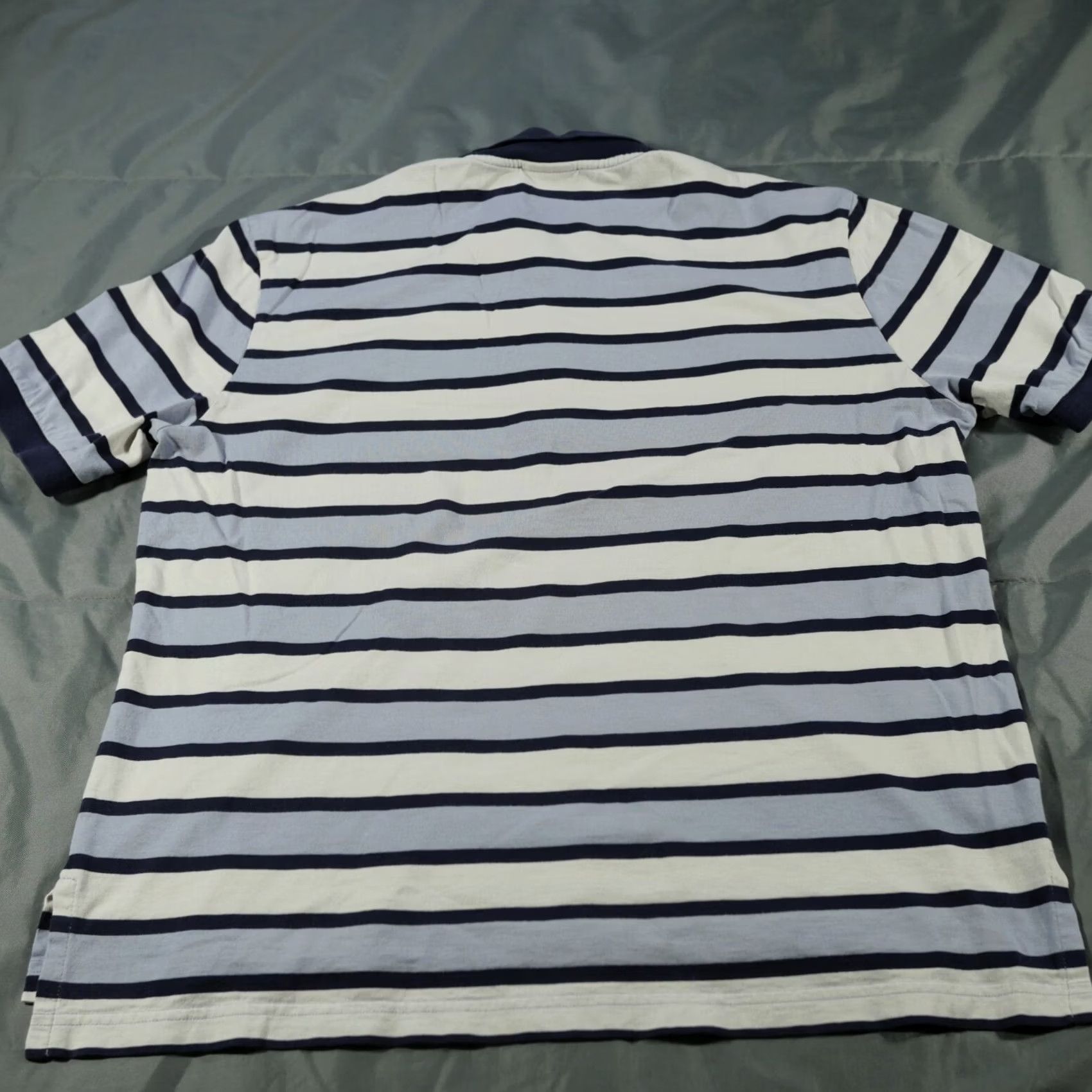 Lacoste Lacoste Polo Shirt Mens Large 5 Blue White Devanlay Stripes Tennis Preppy Casual Shirt Mens L Blue White Striped Polo Golf Tennis Zipper? Size US L / EU 52-54 / 3 - 3 Thumbnail