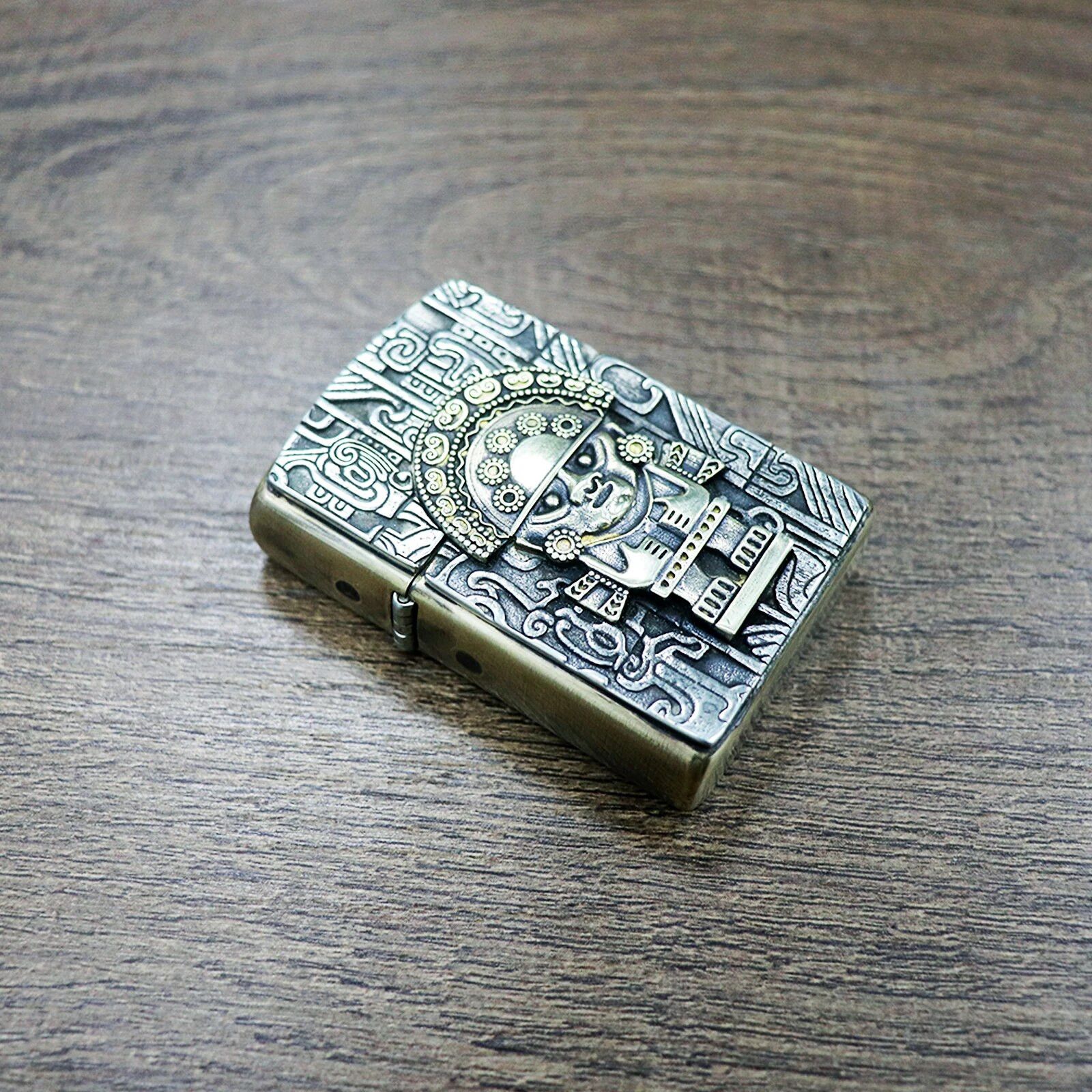 Other Brass Lighter Storage Case Universal Portable Classical Gift Size ONE SIZE - 1 Thumbnail