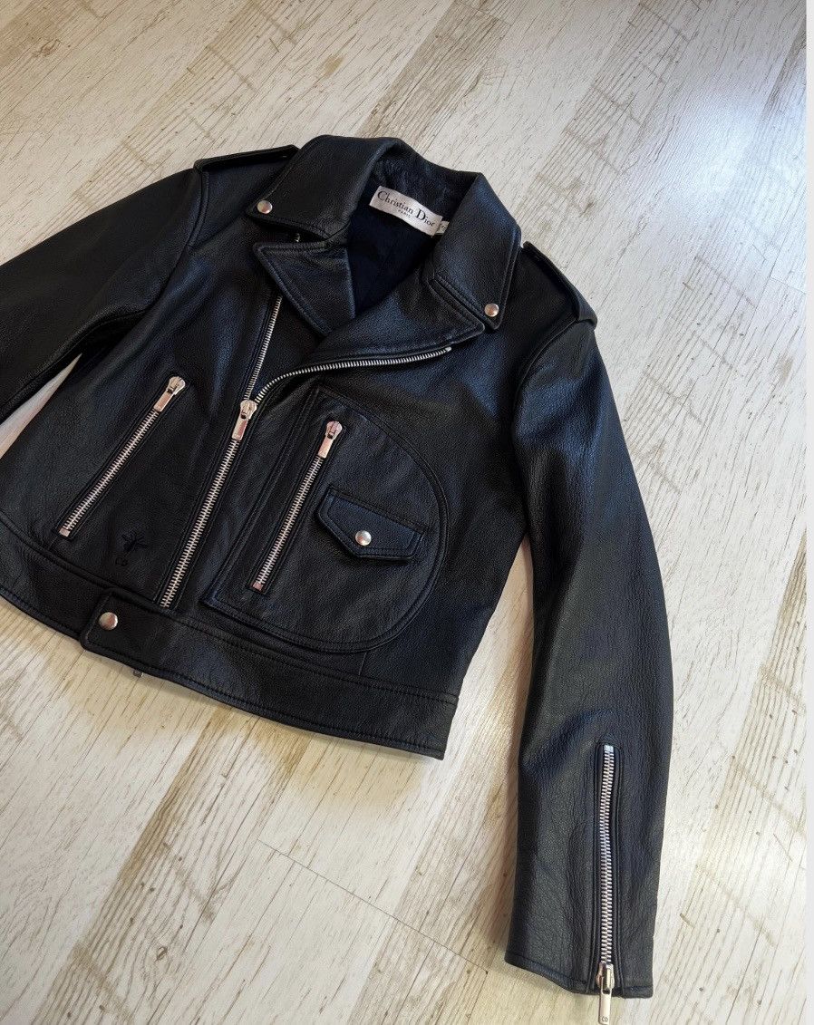 Dior Christian Dior Diorangeles Biker Jacket Goat Leather Moto Size S / US 4 / IT 40 - 5 Thumbnail