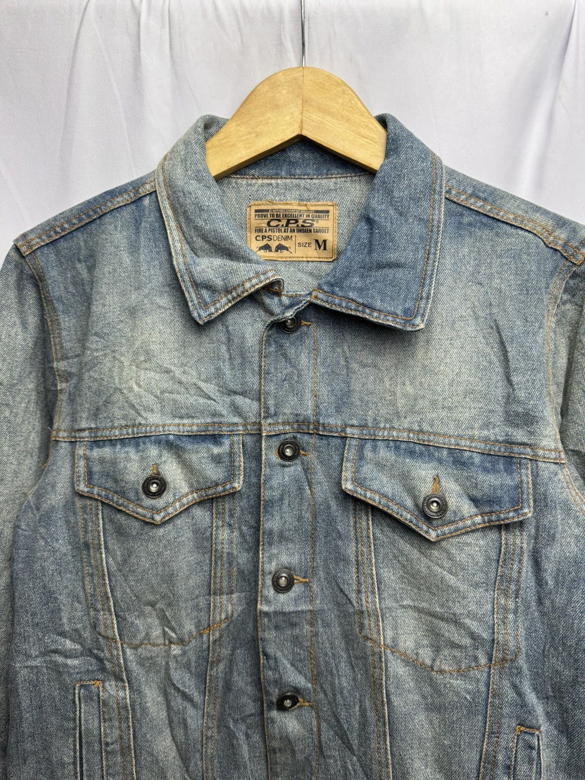 Japanese Brand × Vintage Japanese CPS Washed Denim Jacket Vintage Size US M / EU 48-50 / 2 - 4 Thumbnail