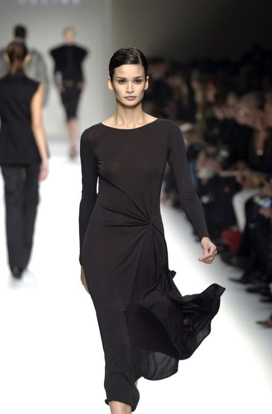 Celine FW02 Celine by Michael Kors Gathered Waist Evening Dress Size XS / US 0-2 / IT 36-38 - 2 Thumbnail