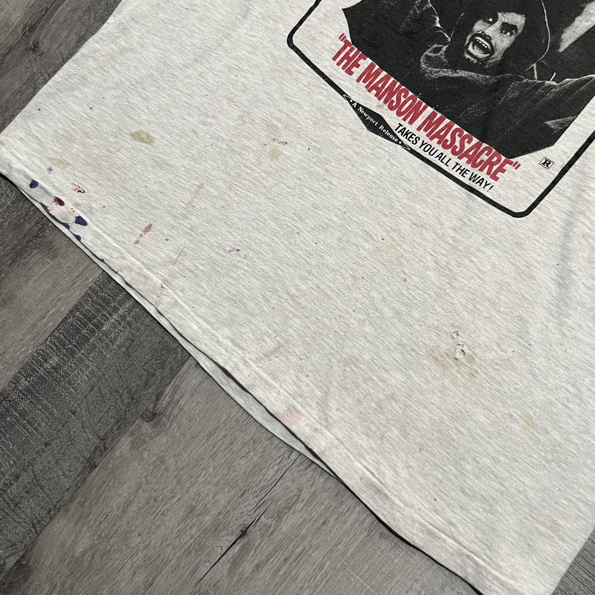 Expert Horror × Vintage VTG Helter Skelter Charles Manson 90s Horror Movie Tee Size US XL / EU 56 / 4 - 5 Thumbnail