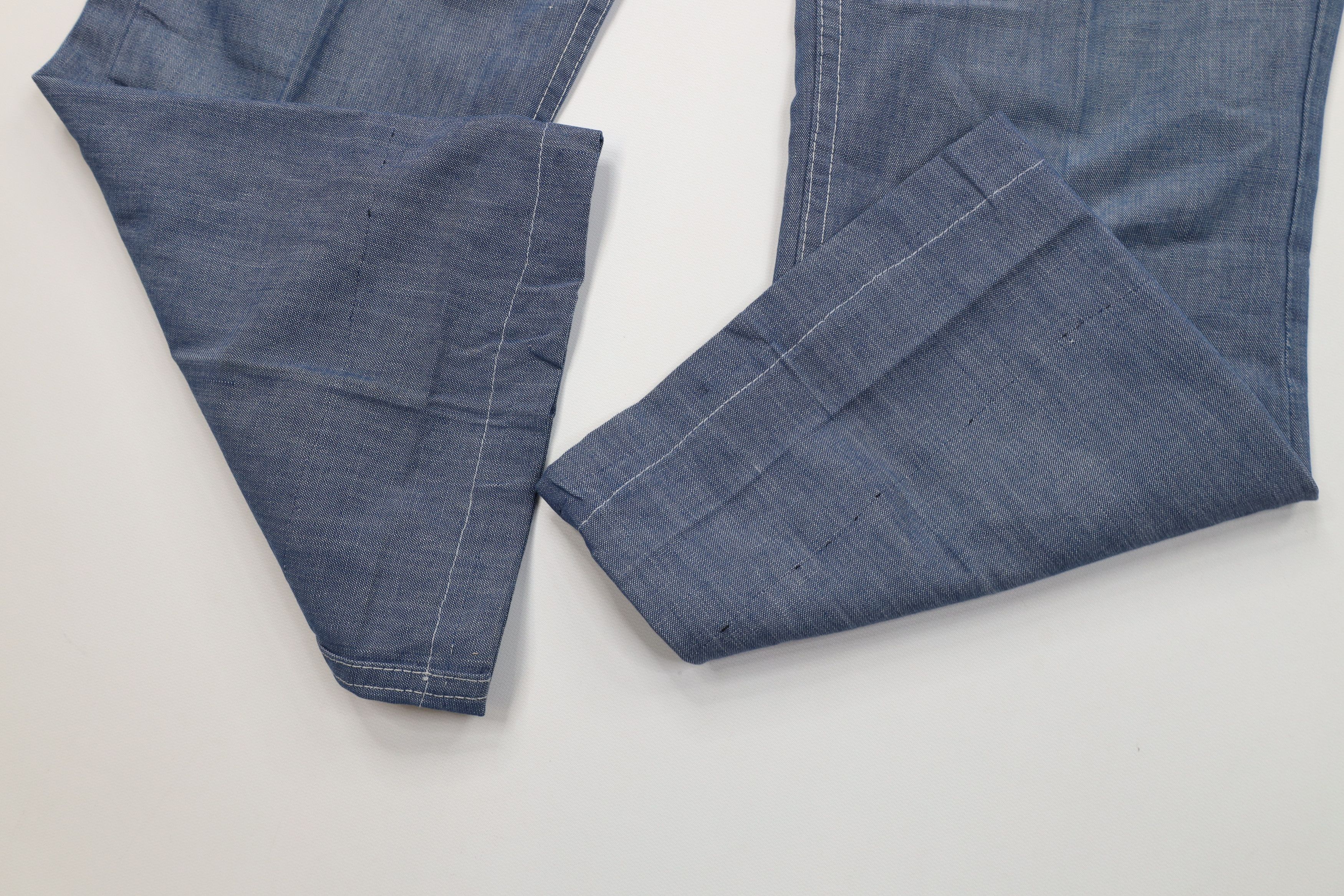 Vintage Vintage 60s Streetwear Chambray Flared Wide Leg Jeans USA Size US 34 / EU 50 - 5 Thumbnail