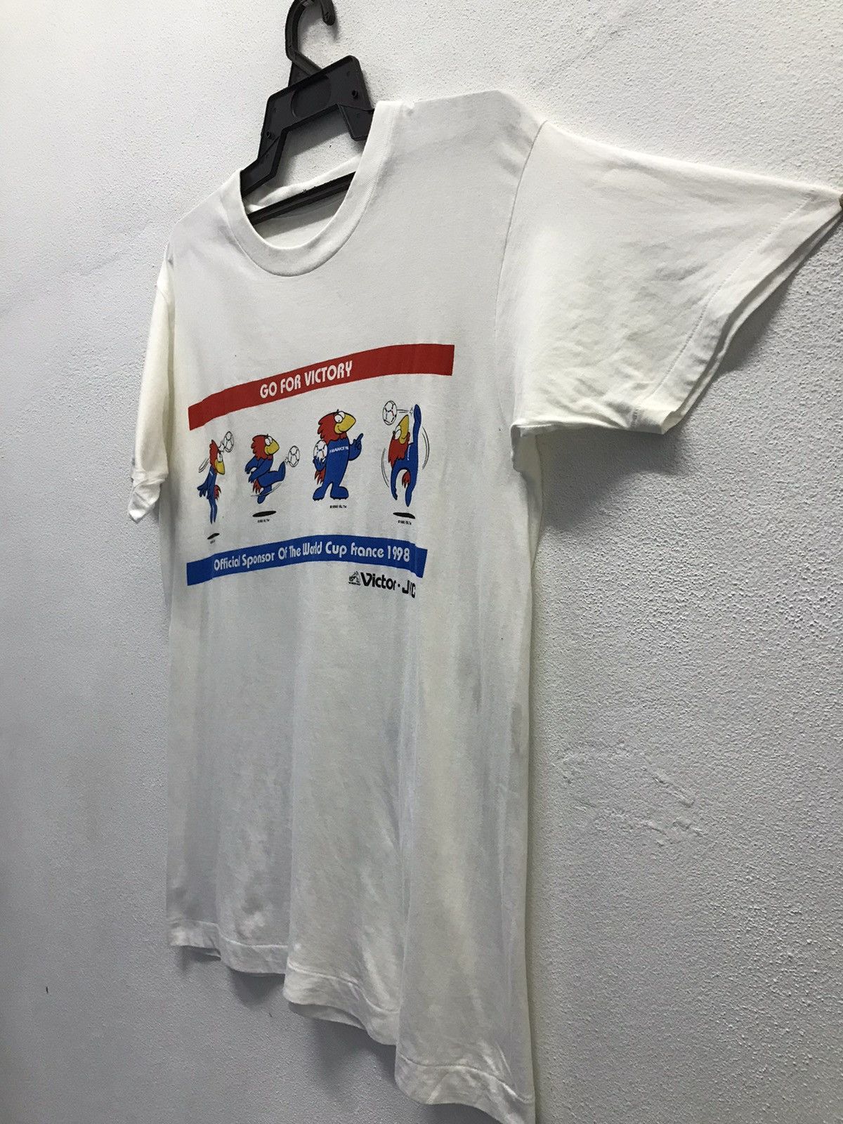 Vintage Victor Official Sponsor Of The World Cup France 1998 Shirt Size US M / EU 48-50 / 2 - 5 Thumbnail