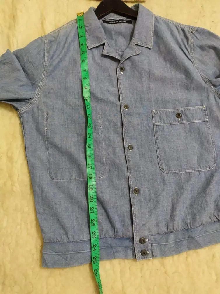 Lemaire × Uniqlo Uniqlo X Lemaire Chambray Classic Worker Jacket Size US L / EU 52-54 / 3 - 16 Thumbnail