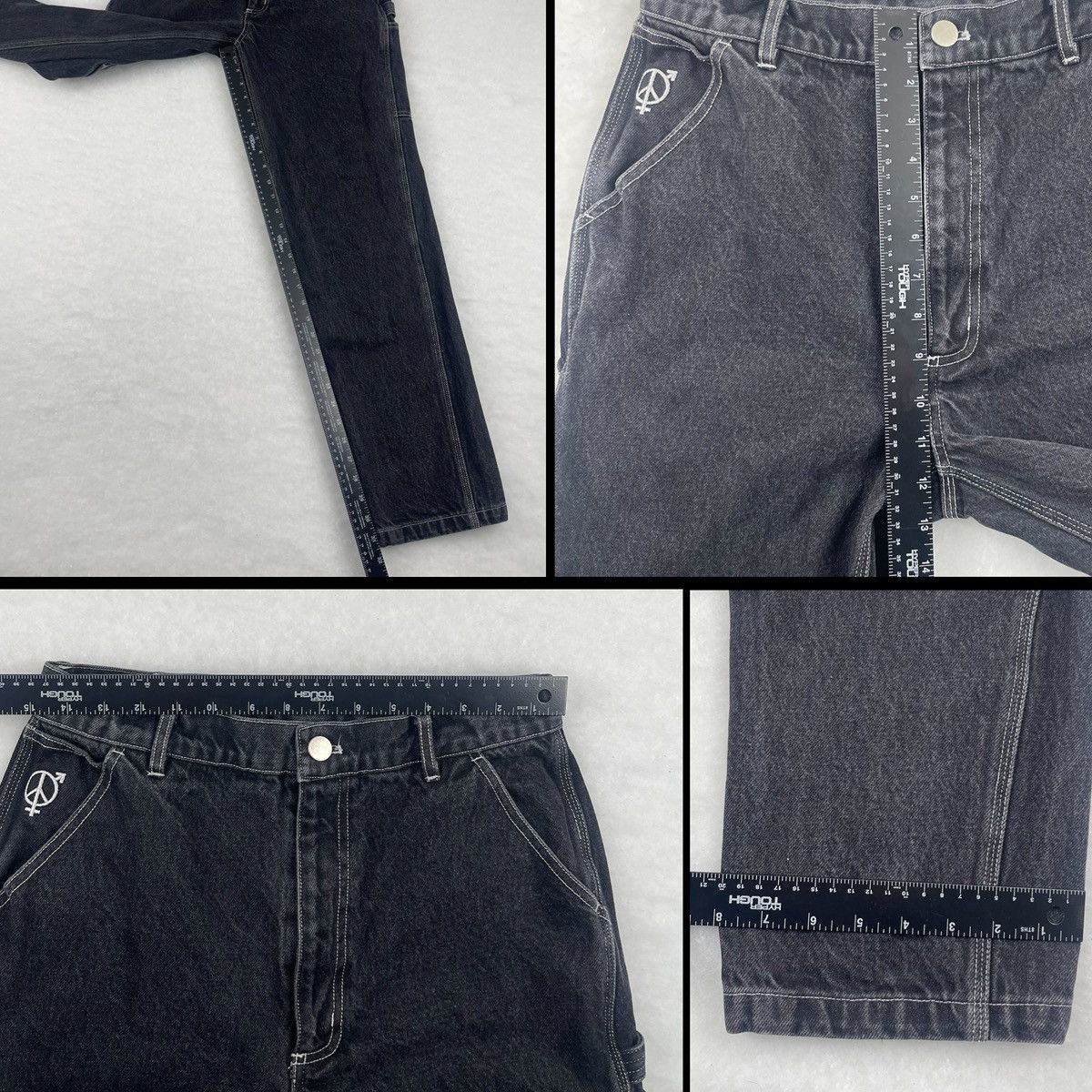Other Sexhippies black carpenter jeans mens 30x31 Size US 30 / EU 46 - 8 Thumbnail
