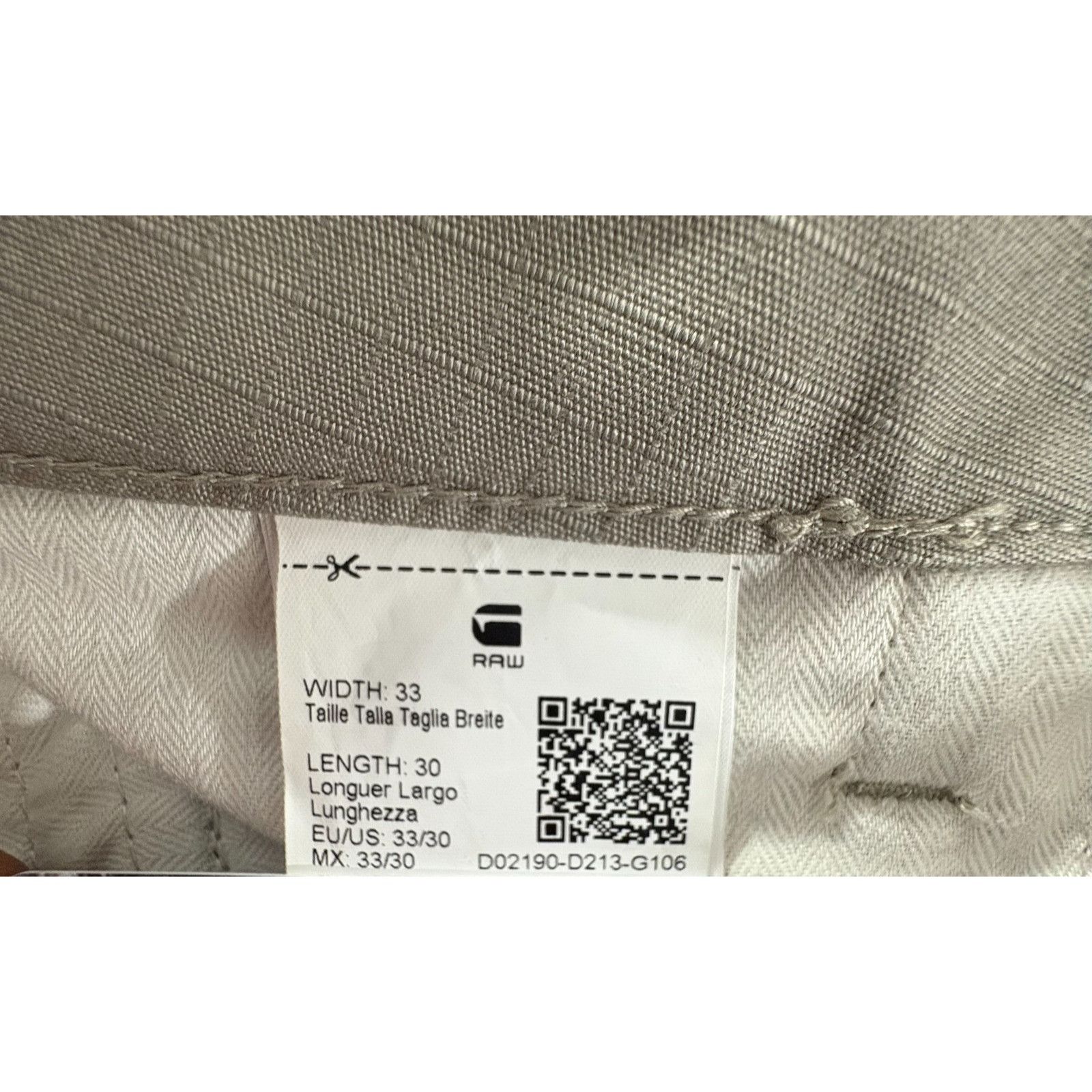 G-Star G-Star Raw Rovic Zip 3D Regular Tapered Cargo Pants W33 L32 Size US 33 - 3 Thumbnail