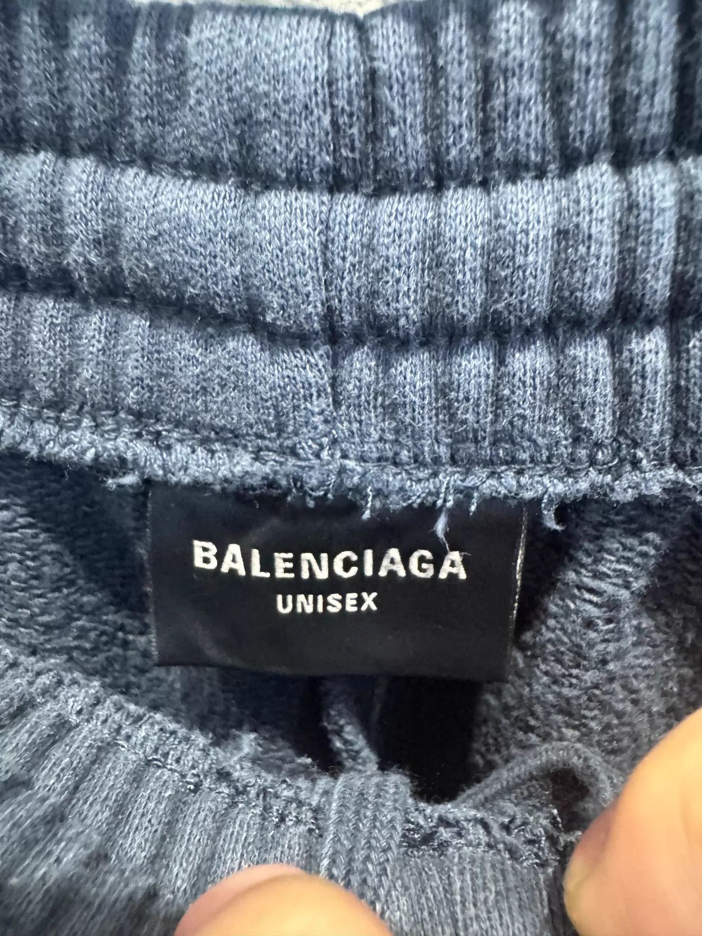 Balenciaga Balenciaga Men's Navy Blue Knit Straight Track XS Size US 27 - 3 Thumbnail
