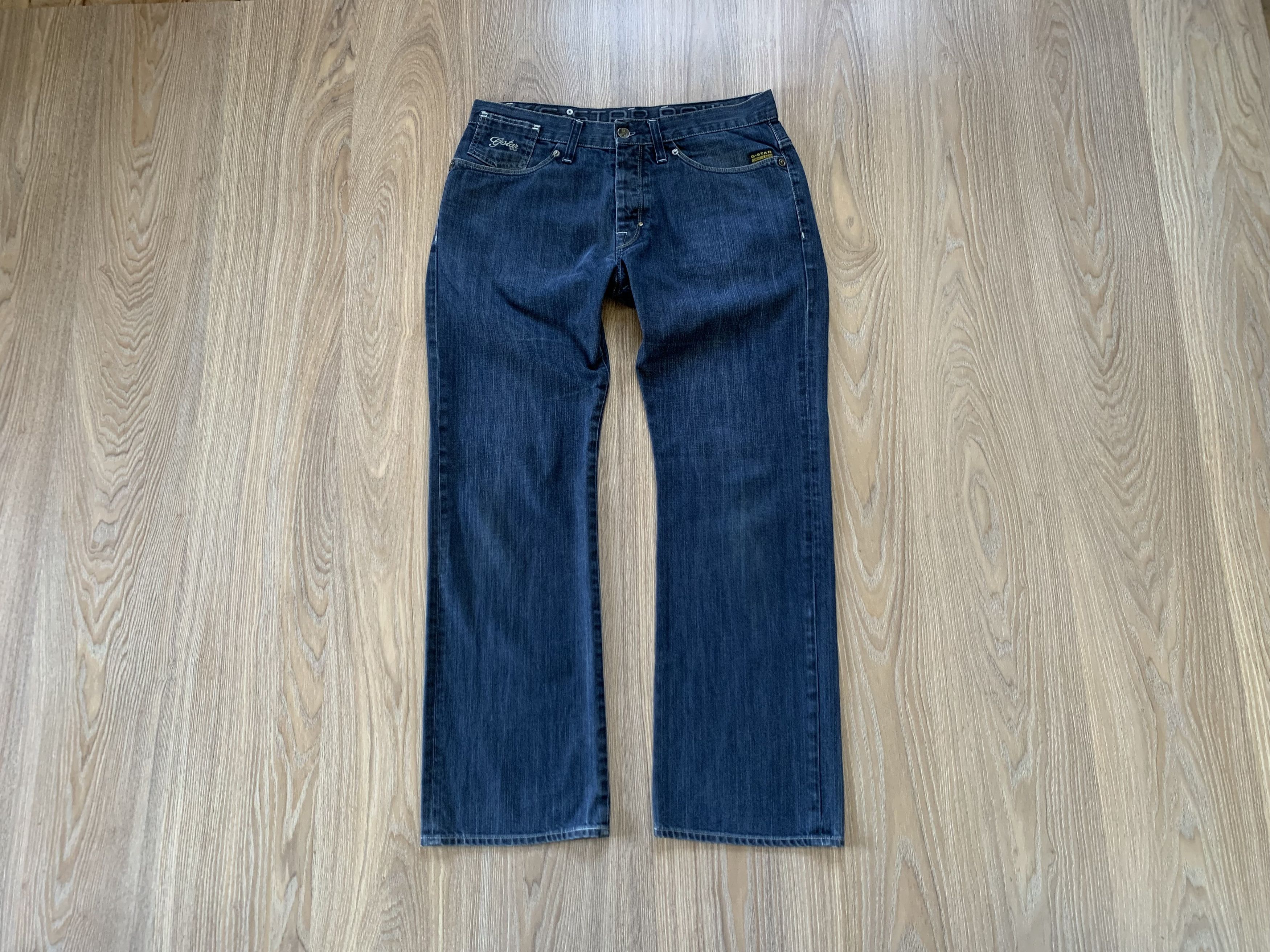G-Star × Vintage Vintage G Star Raw 3301 Distressed Denim Jeans Size US 34 / EU 50 - 13 Thumbnail