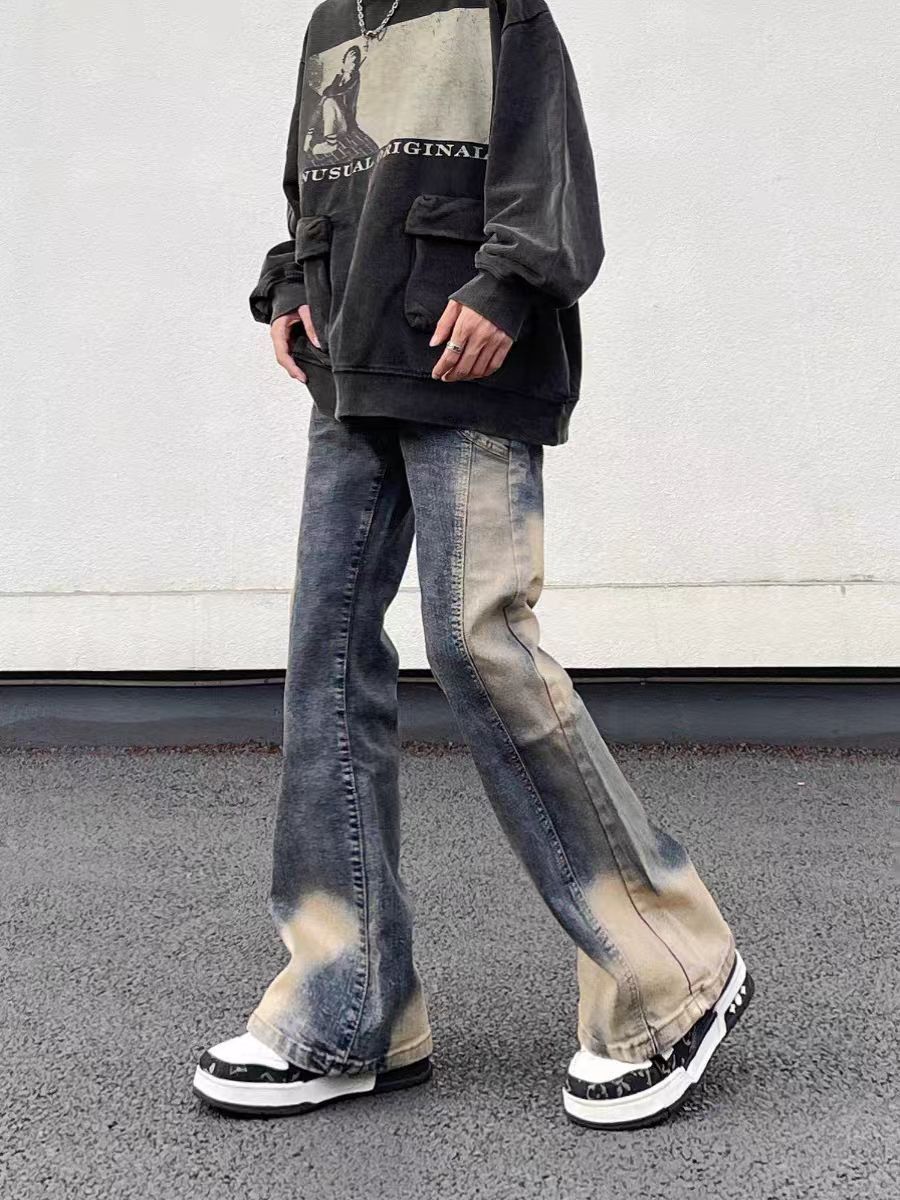 Japanese Brand × Jean Vintage High Street Washed Gradient Relaxed Jeans Size US 32 / EU 48 - 5 Thumbnail