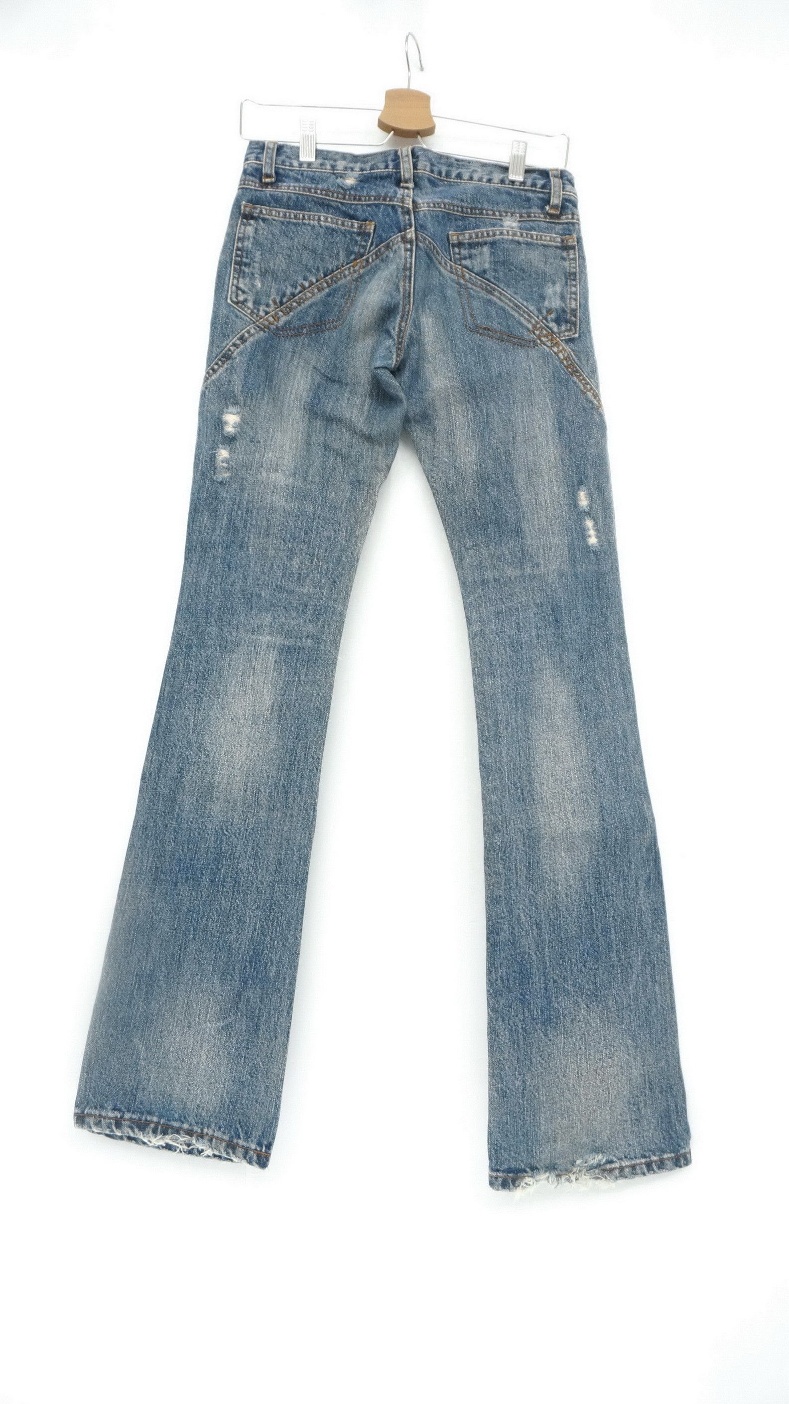 Japanese Brand DEAR HEART Japan Women Vintage Flared Jeans Size 27" / US 4 / IT 40 - 3 Thumbnail