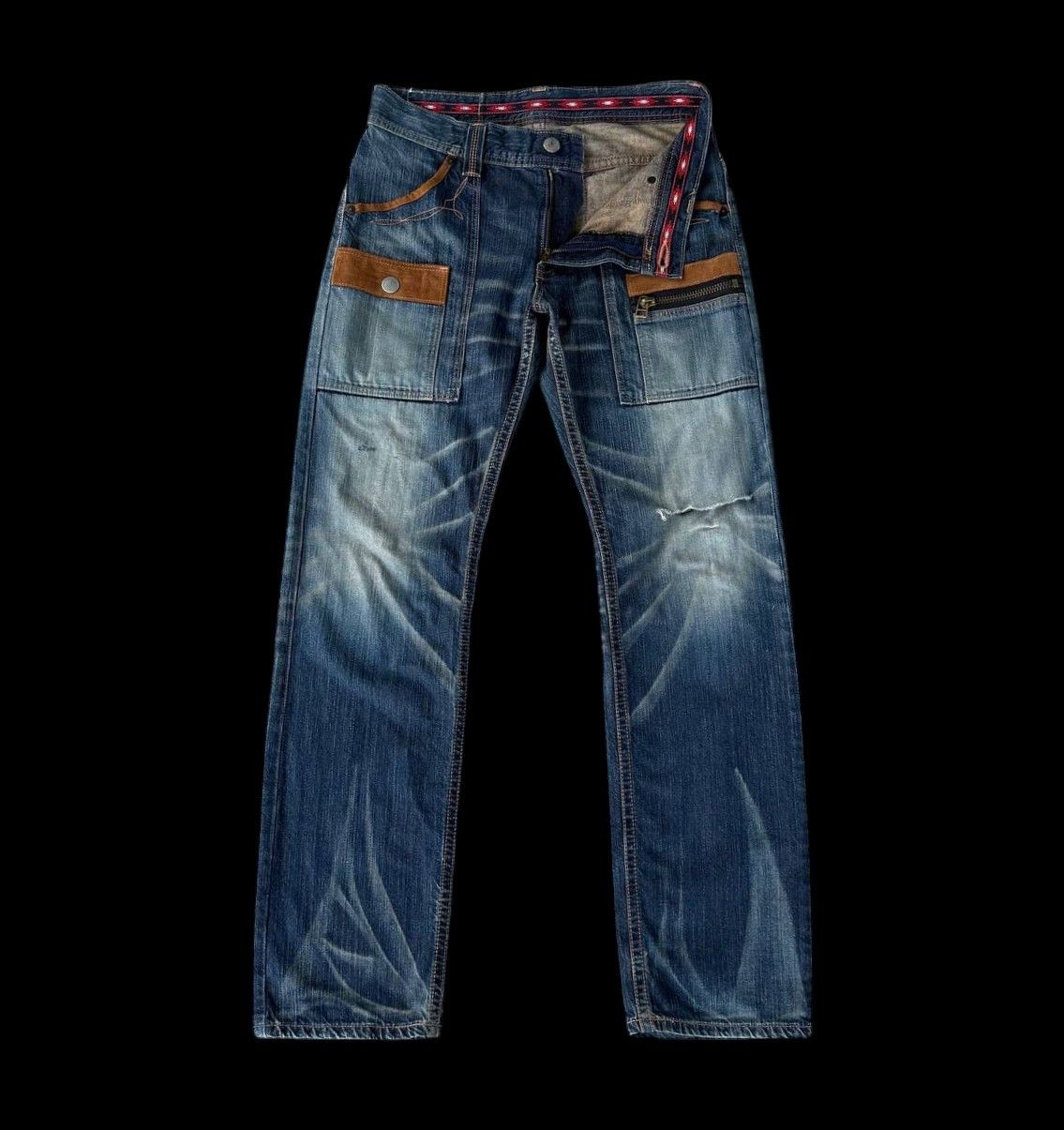 Edwin Archival Edwin Japan Distressed Exc.Vintage XU Multi-Pocket Size US 32 / EU 48 - 8 Thumbnail
