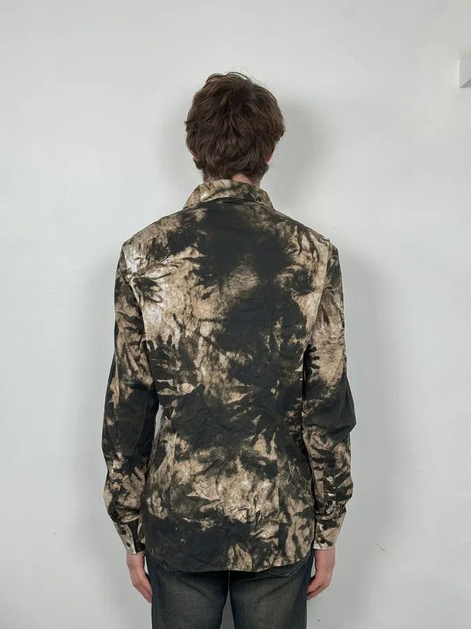 Just Cavalli AW2010 Cavalli Brown Leaf Print Modern Shirt Size US M / EU 48-50 / 2 - 3 Thumbnail