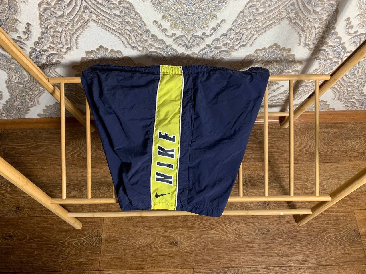 Nike × Vintage VERY RARE NIKE BIG LOGO SHORTS SWOOSH DRILL Y2K 90s RETRO Size US 36 / EU 52 - 1 Thumbnail