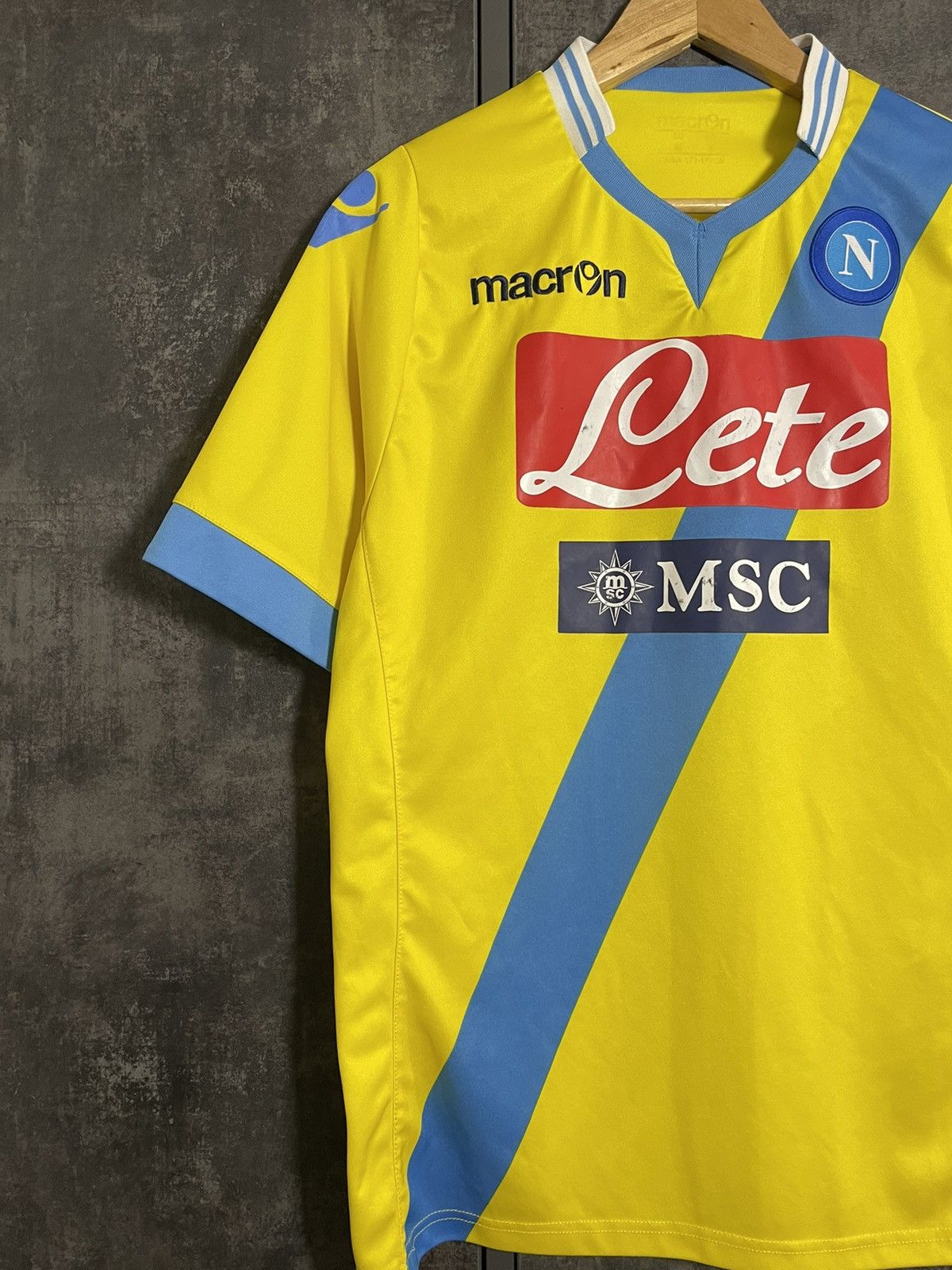 Vintage Vintage Napoli Third 2014 Kit Soccer Jersey Rare Macron Size US M / EU 48-50 / 2 - 3 Thumbnail