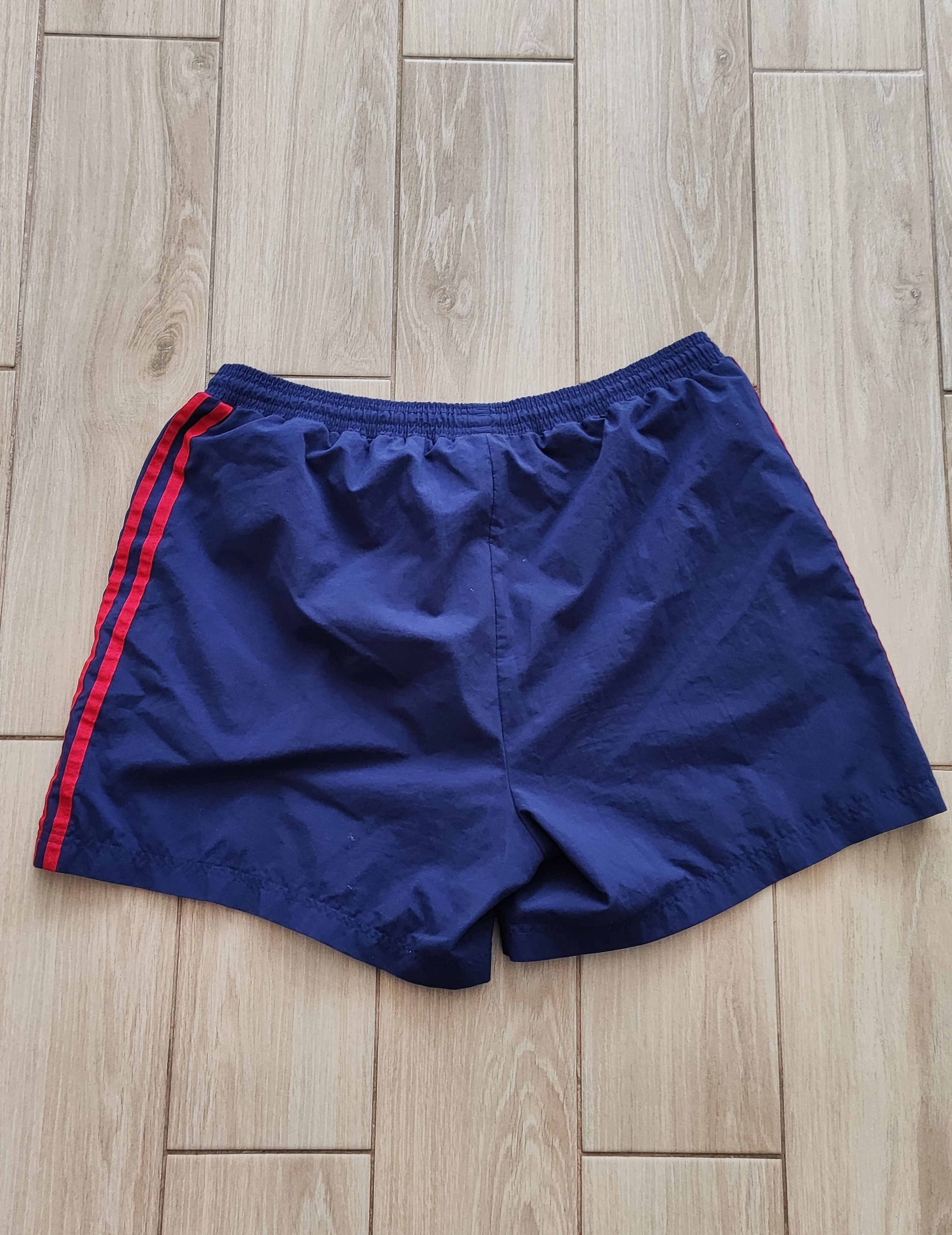 Adidas Vintage Adidas Running Shorts – Navy/Red/White – Made in ? Size US 38 / EU 54 - 4 Thumbnail