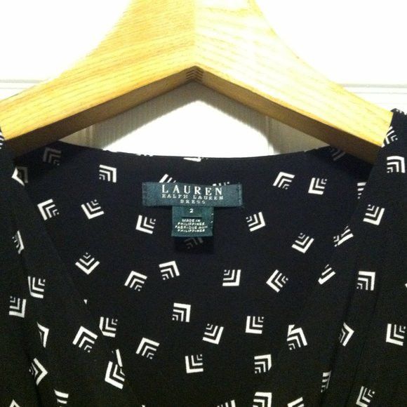 Ralph Lauren RALPH LAUREN WOMEN'S NEW BLACK 95%POLYESTER DRESS SIZE: 2 Size XS / US 0-2 / IT 36-38 - 6 Thumbnail