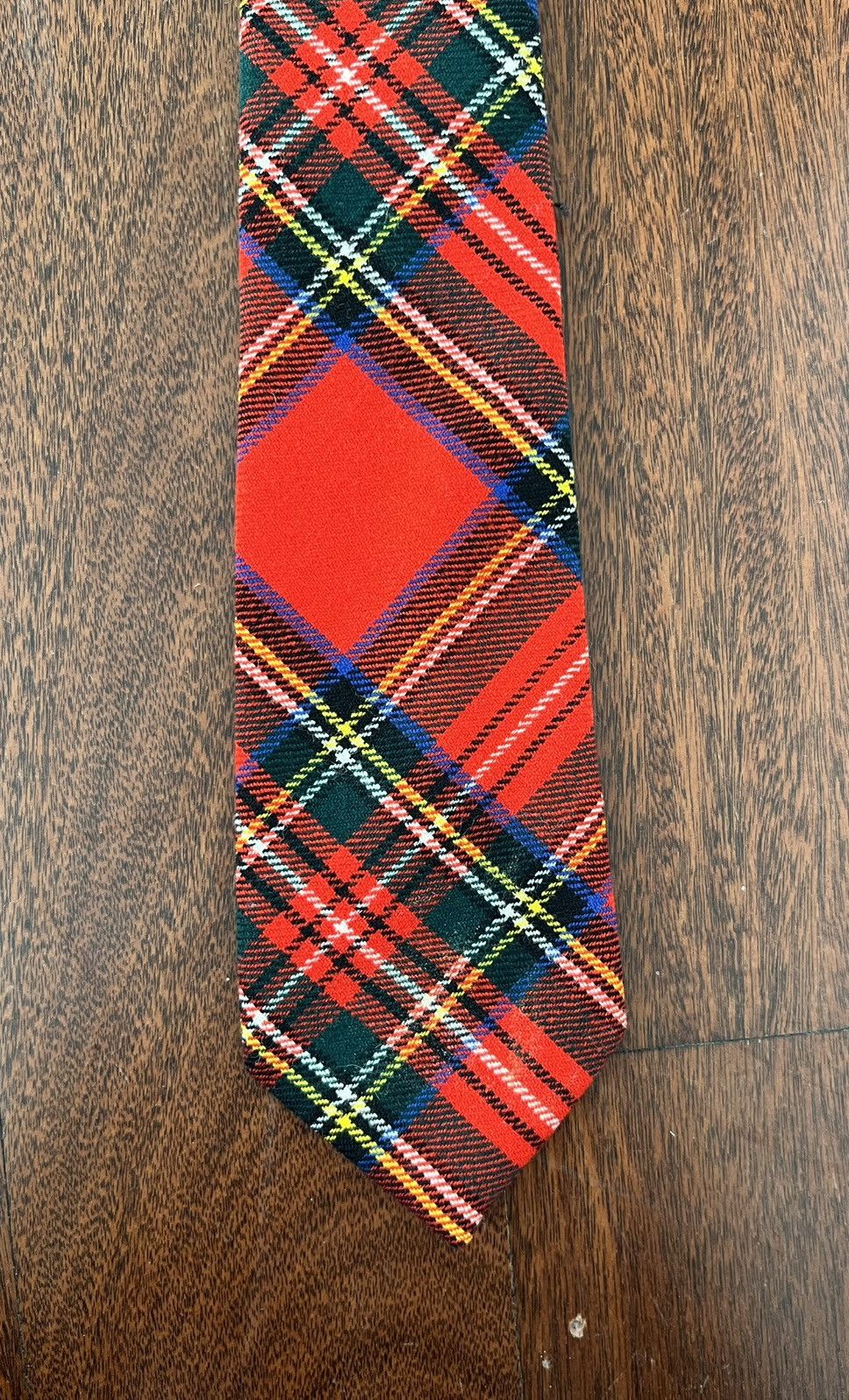 Other Cravats Ltd of London Wool Red Tartan Tie Size ONE SIZE - 1 Thumbnail