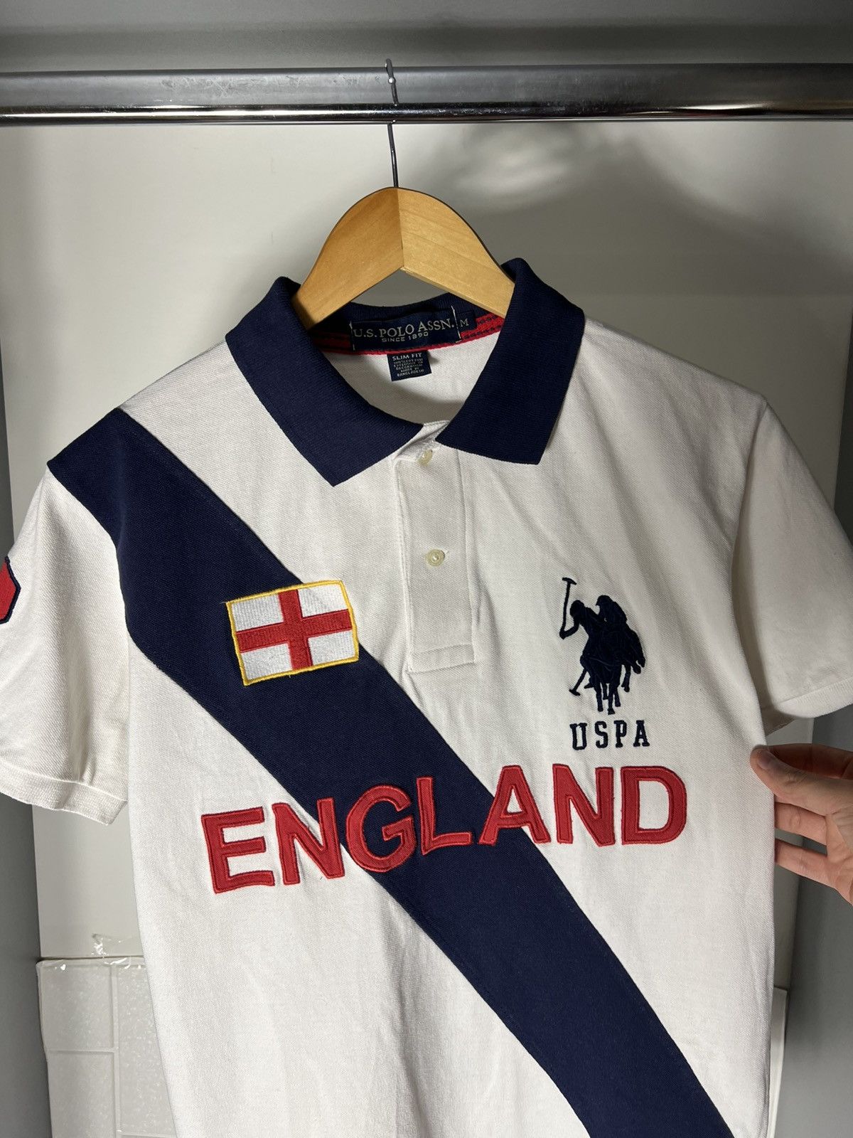Polo Ralph Lauren VINTAGE U.S POLO ASSN ENGLAND DESIGNER CASUAL RETRO Y2K 90s Size US M / EU 48-50 / 2 - 8 Thumbnail