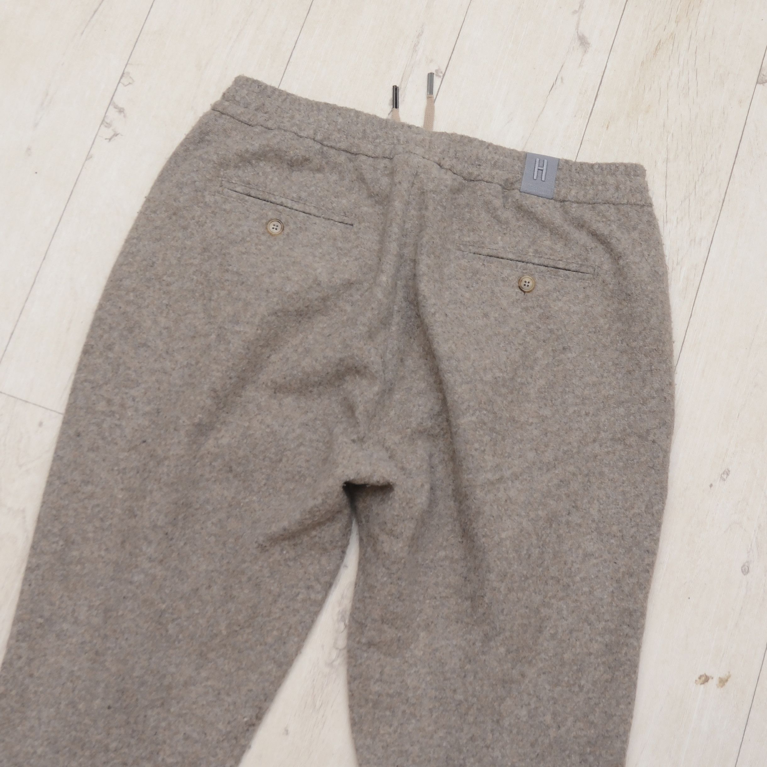 Other Luxury Hosio made of Yarn Beige Wool Cropet Pants Size 50 Size 40R - 10 Thumbnail