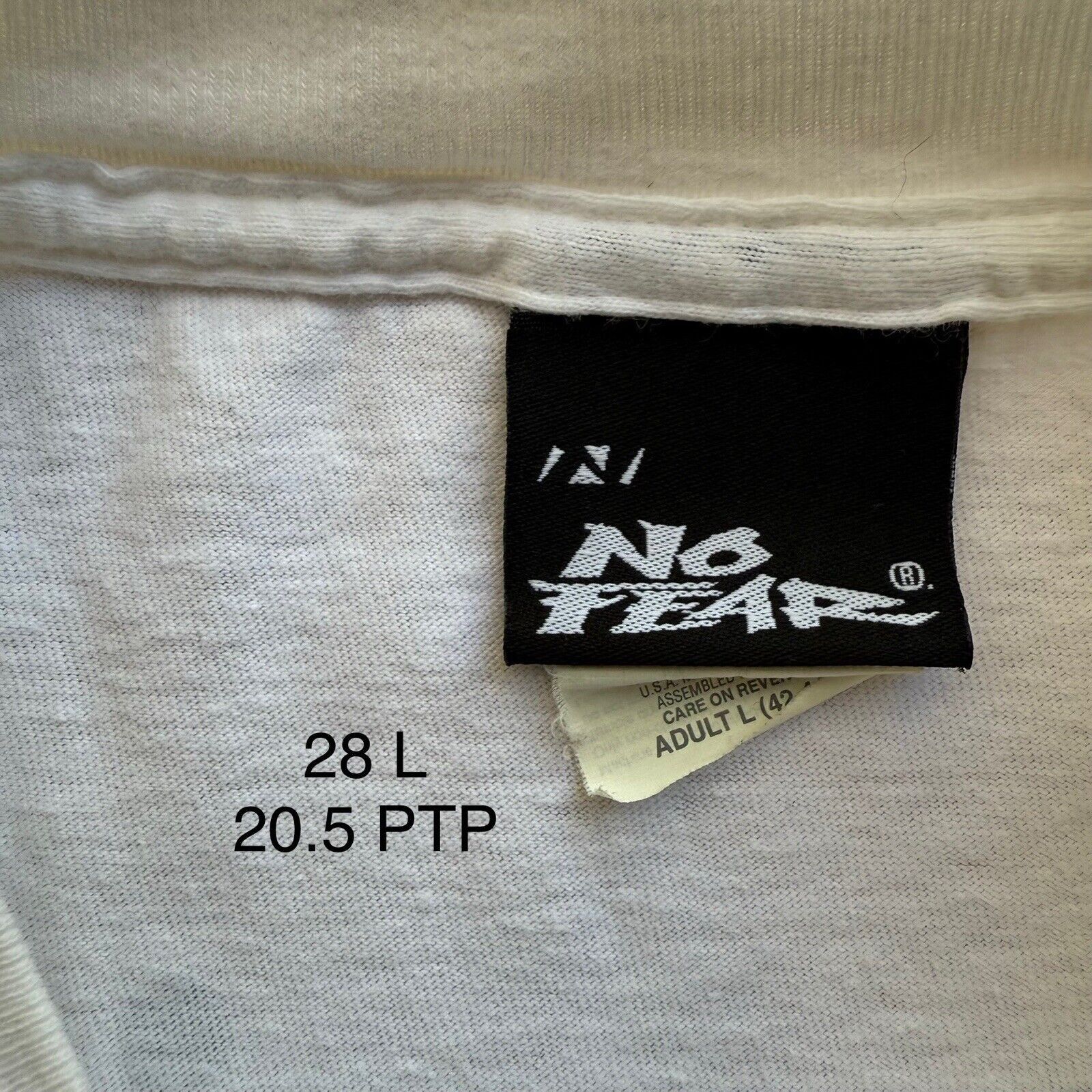 No Fear × Vintage Vintage No Fear Golf Shirt Large White 90s Streetwear Skater Size US L / EU 52-54 / 3 - 6 Thumbnail