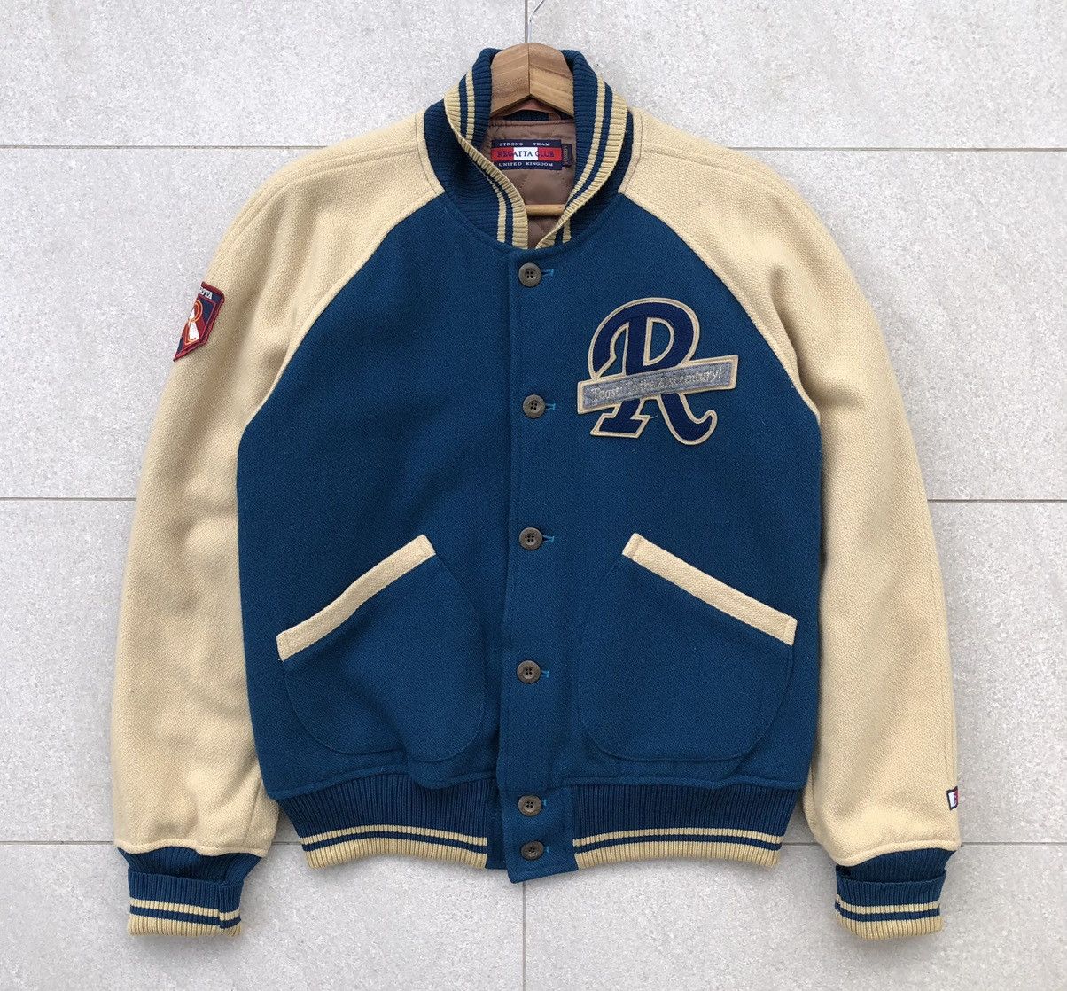 Vintage Vintage REGATTA Club Wool Varsity Jacket Size US M / EU 48-50 / 2 - 11 Thumbnail