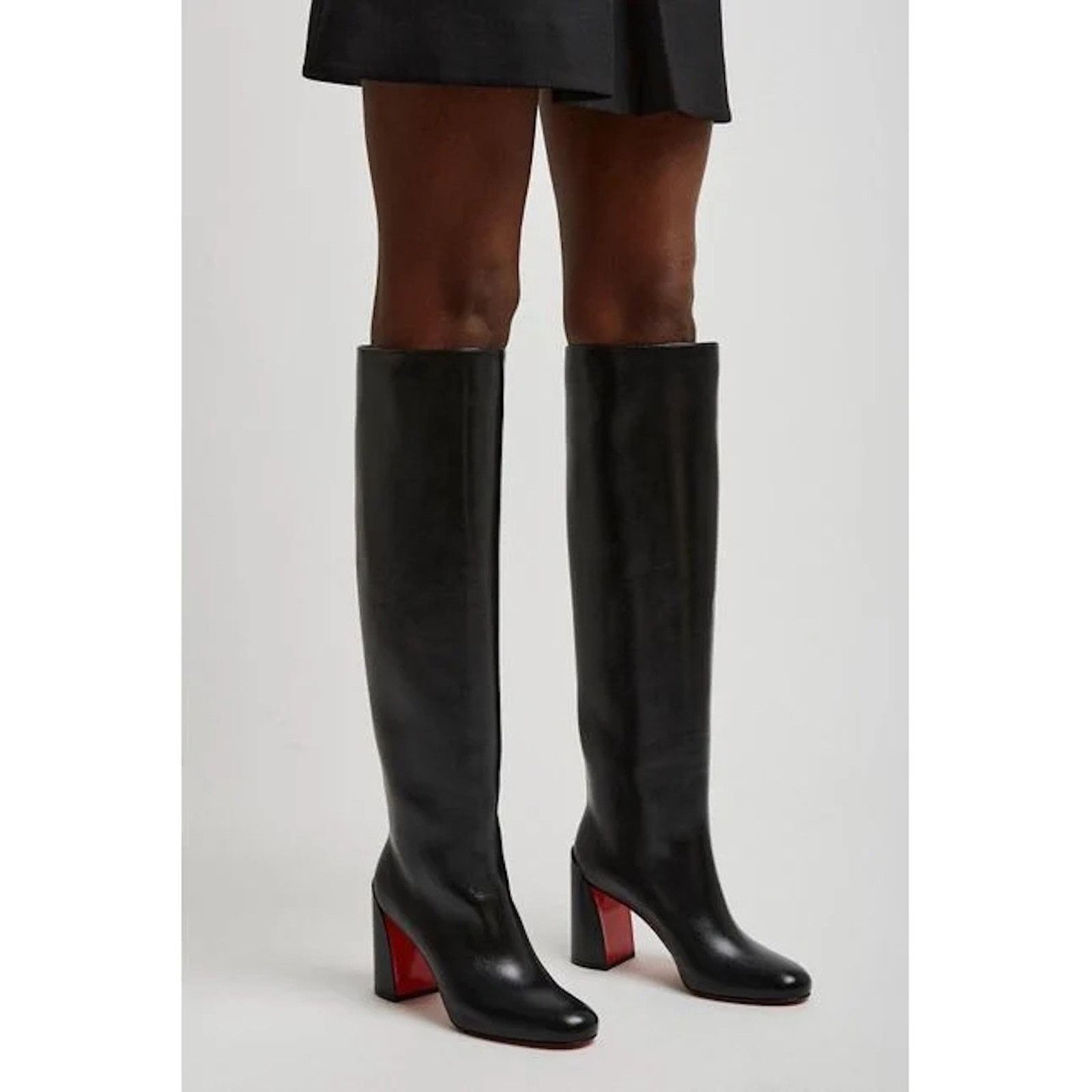 Christian Louboutin Christian Louboutin Janitta 85 Knee High Block Boot 36.5 Size US 6.5 / IT 36.5 - 6 Thumbnail