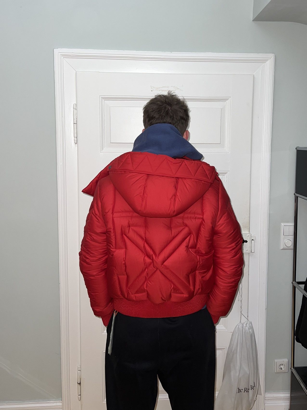 Off-White Off White Red Downjacket Size US S / EU 44-46 / 1 - 19 Thumbnail