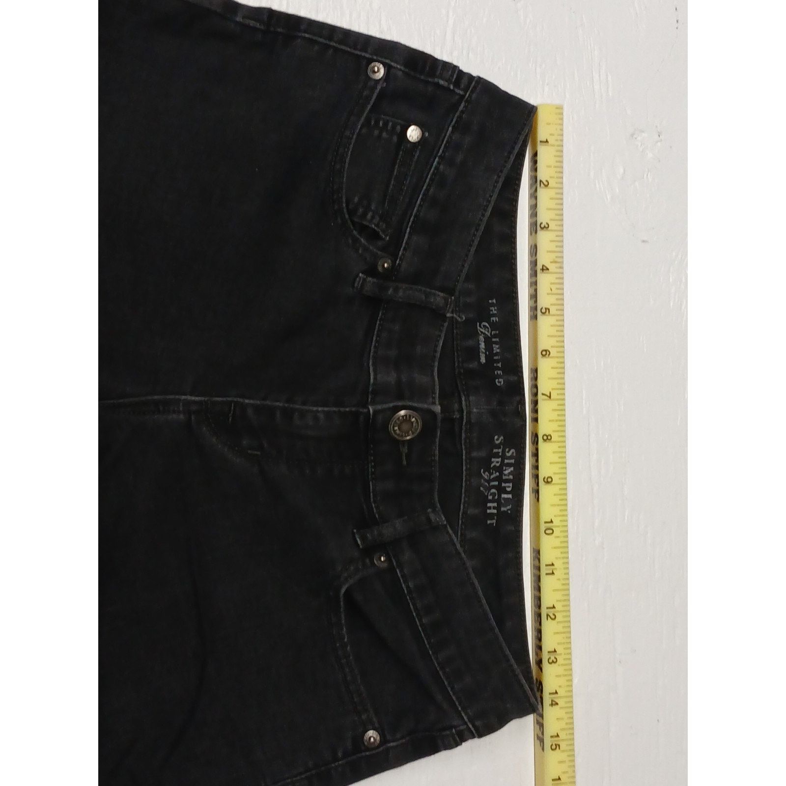 Other The Limited Denim Simply Straight (6L) Relaxed Black Jeans Size 28" / US 6 / IT 42 - 6 Thumbnail