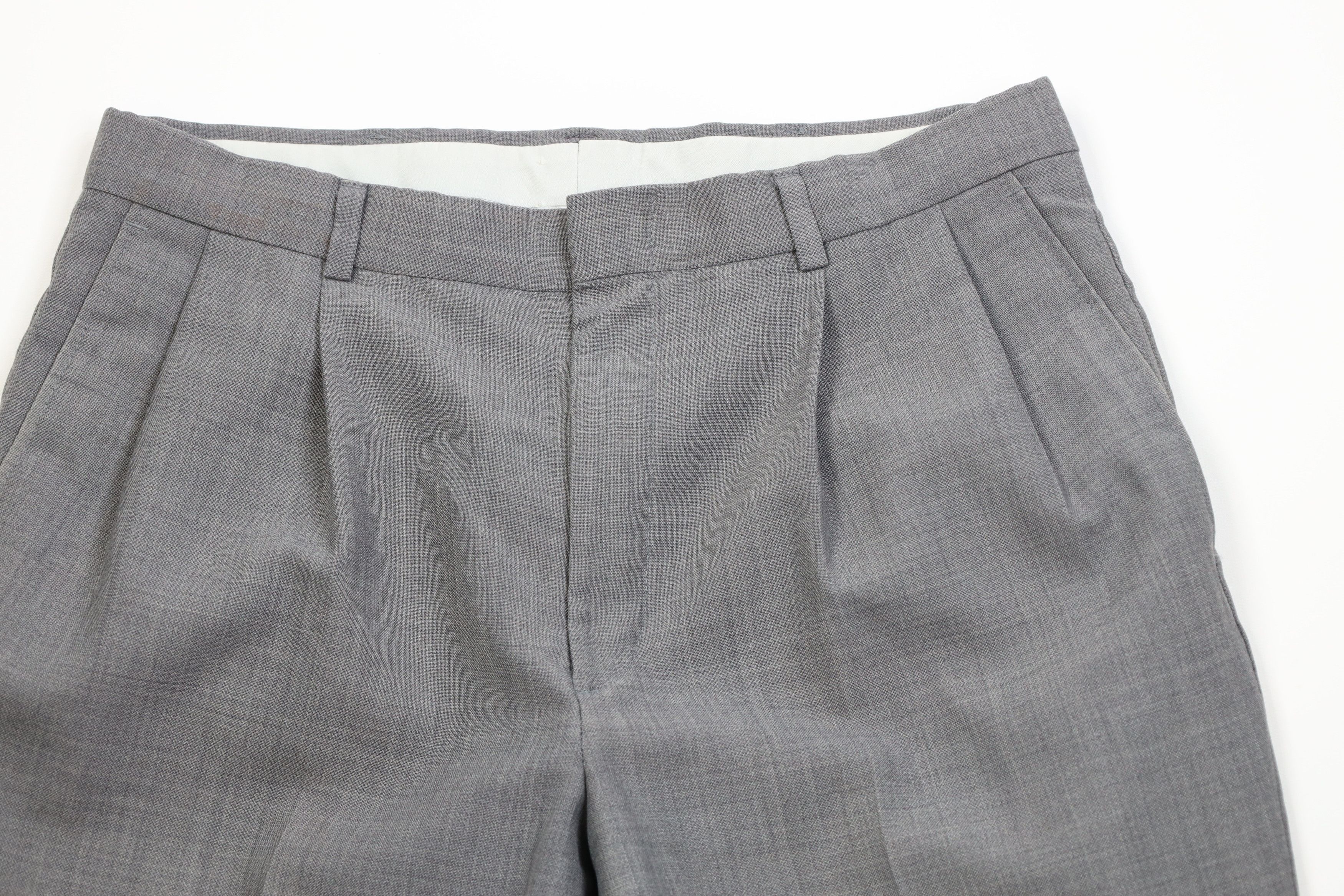 Vintage Vintage 90s Worsted Wool Blend Knit Wide Leg Chino Pants Size US 32 / EU 48 - 6 Thumbnail