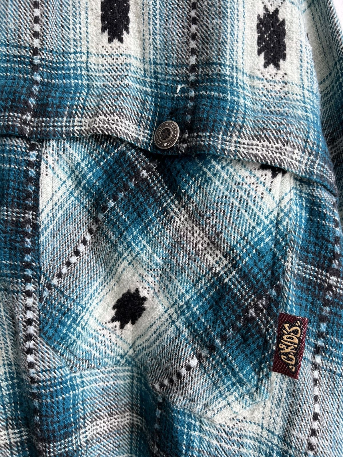 JNCO Y2K G Kids HipHop Navajo Print Madras Tartan Boxy OS Jacket Size US XL / EU 56 / 4 - 9 Thumbnail