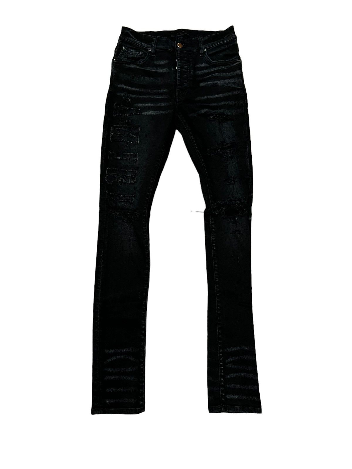 Amiri Black Stack Jeans | Grailed