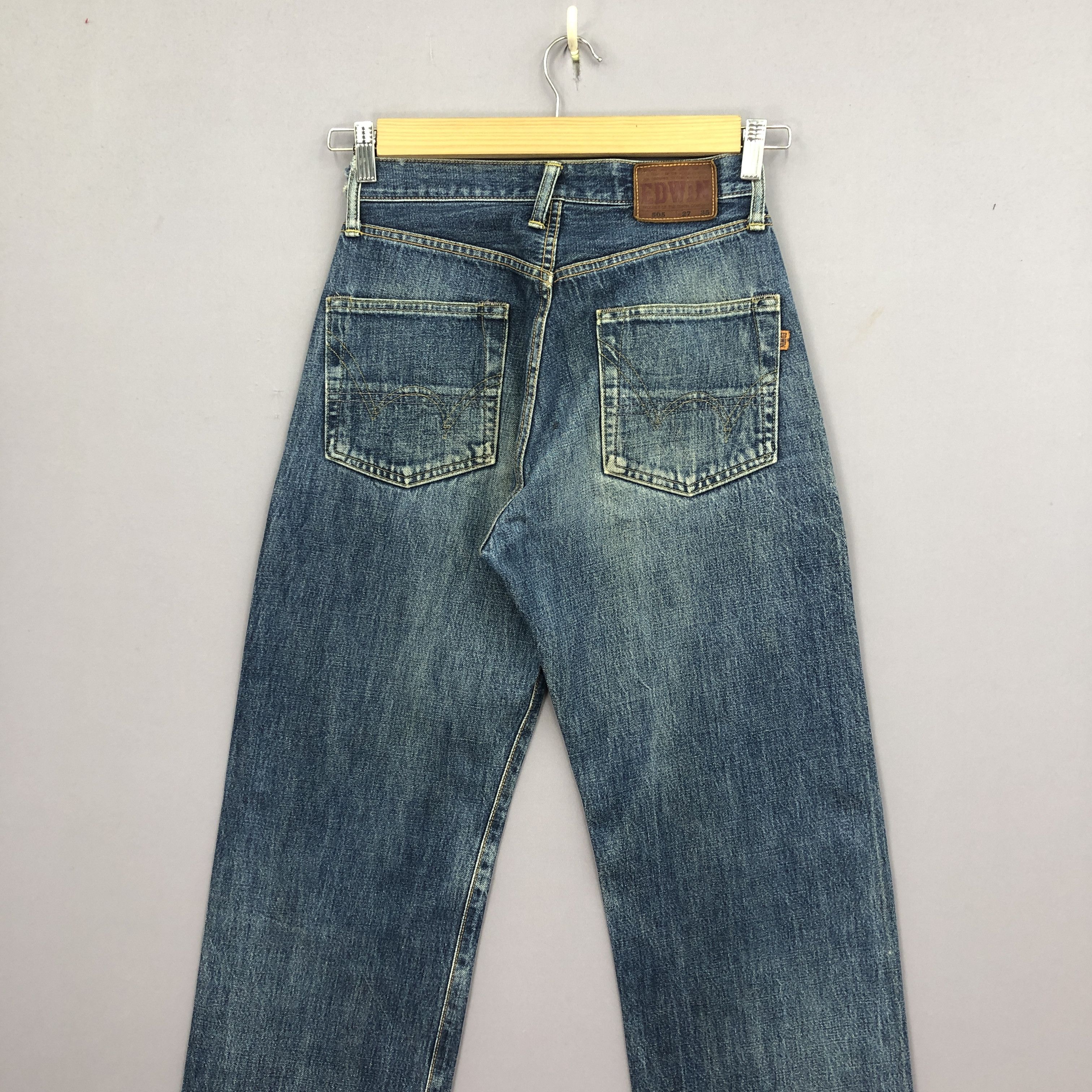 Japanese Brand Vintage Y2K Japanese Redline Jeans Stone Wash Faded Denim Size 26" / US 2 / IT 38 - 4 Thumbnail
