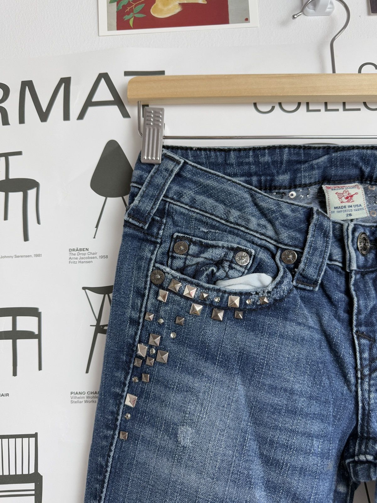 Designer × True Religion × Vintage Vintage y2k True Religion denim jeans pants 26 avantgarde 90s Size 26" / US 2 / IT 38 - 8 Thumbnail