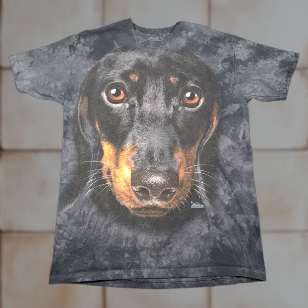 The Mountain The Mountain Dog Shirt Adult LARGE Black Tie Dye Dachshund Lover T-Shirt Vin­cent Hie Size US L / EU 52-54 / 3 - 1 Thumbnail