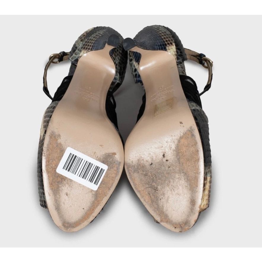 Valentino Valentino Snakeskin Leather Stiletto Heels - Size 37 Size US 7 / IT 37 - 5 Thumbnail
