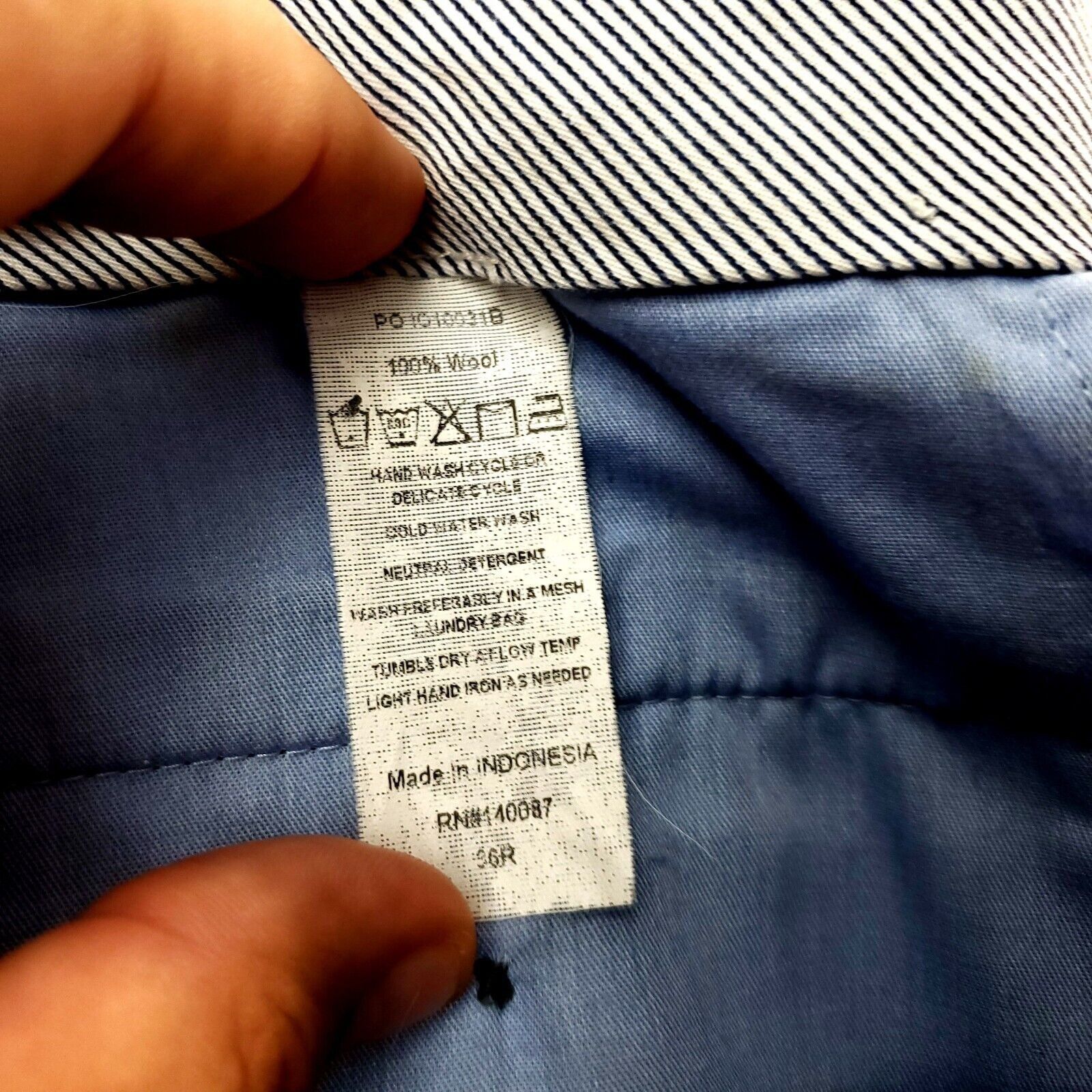 Hart Schaffner Marx Hart Schaffner Marx Wool Dress Pants 36/28 Gray Mid Rise Fla Size 36R - 4 Thumbnail
