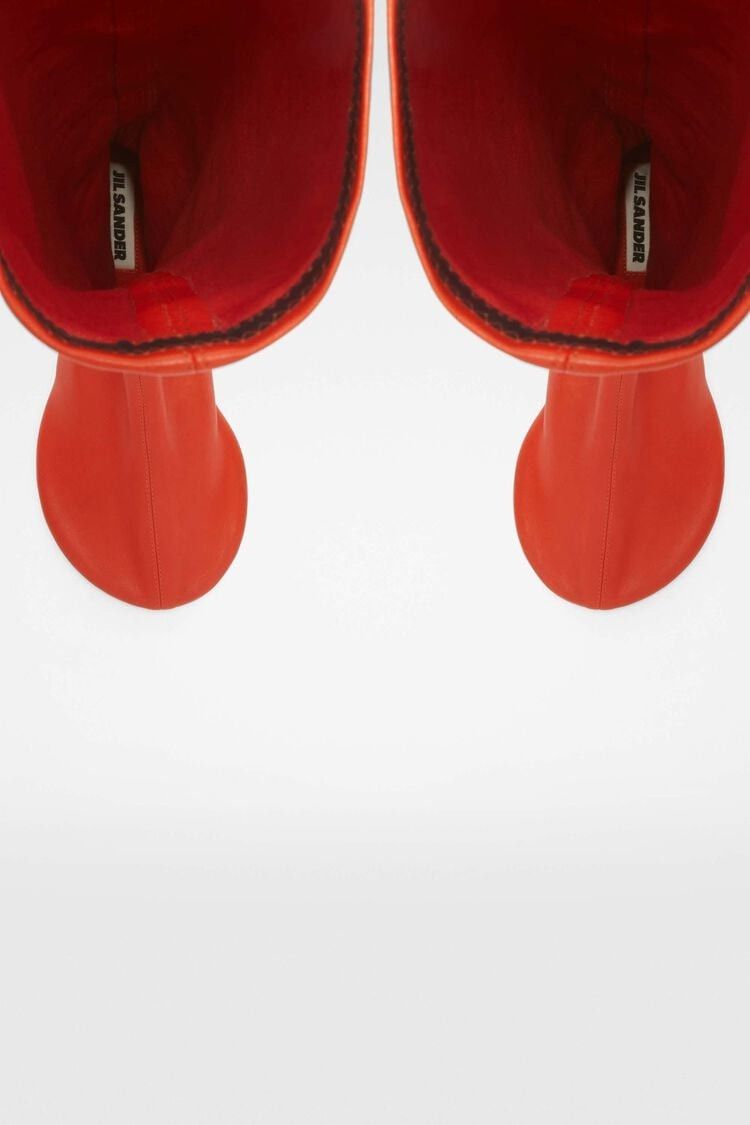Jil Sander o1w1db10825 Knee Boots in Red Size US 9 / IT 39 - 5 Thumbnail