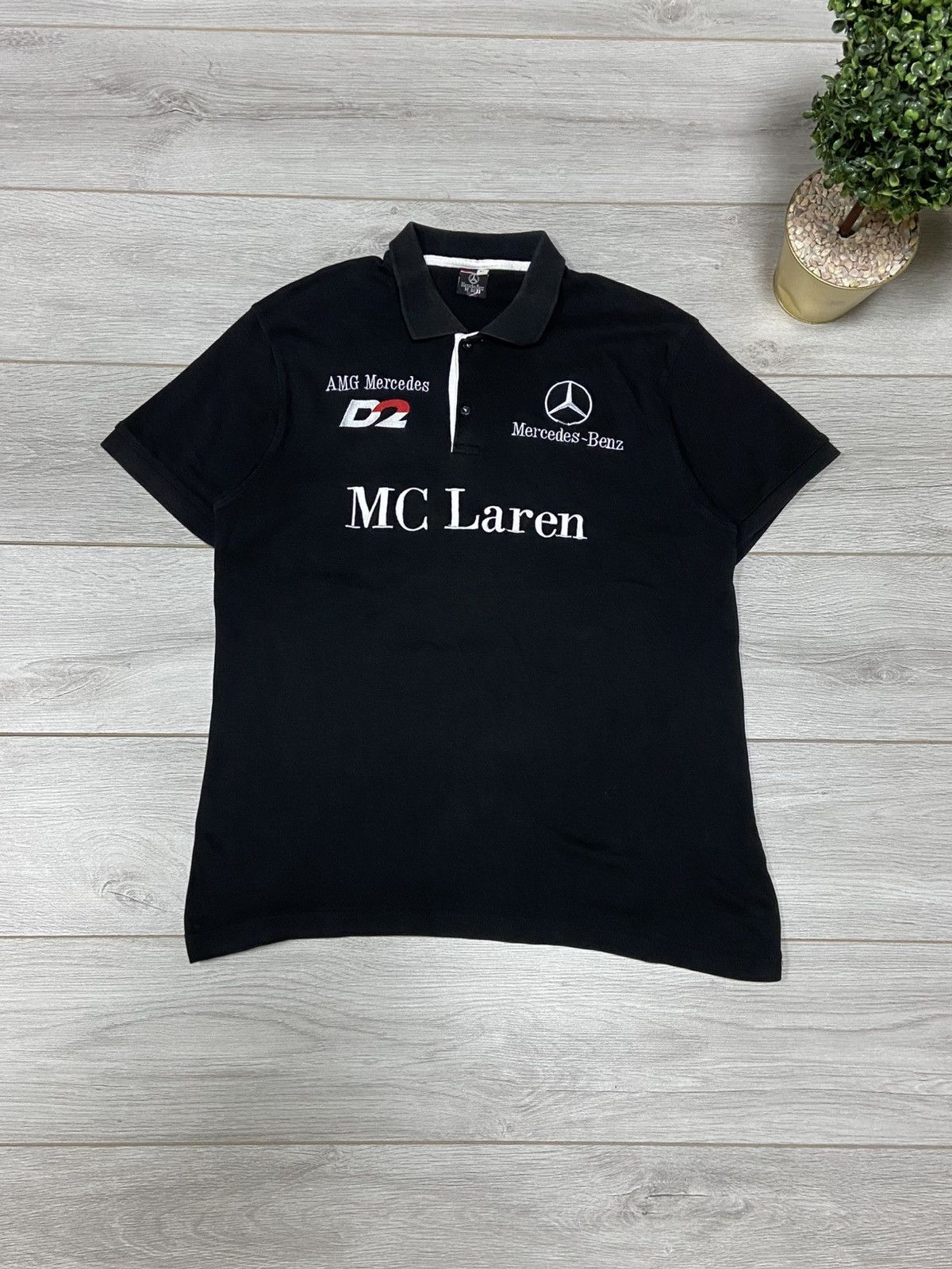 Mercedes-Benz × Puma Mclaren Mercedes vintage polo big logo Size US XL / EU 56 / 4 - 1 Thumbnail