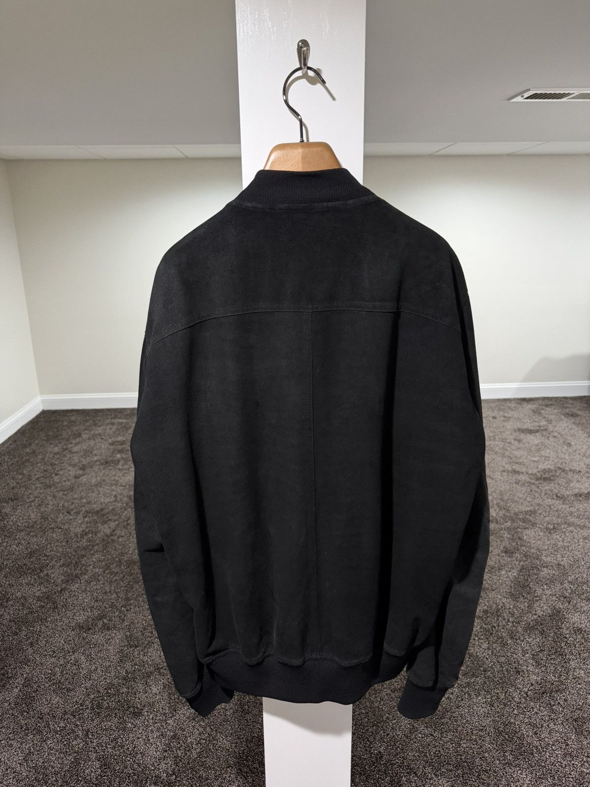 Rick Owens Rick Owens Flight Blistered Lamb Leather Black Bomber Jacket Size US XL / EU 56 / 4 - 2 Thumbnail
