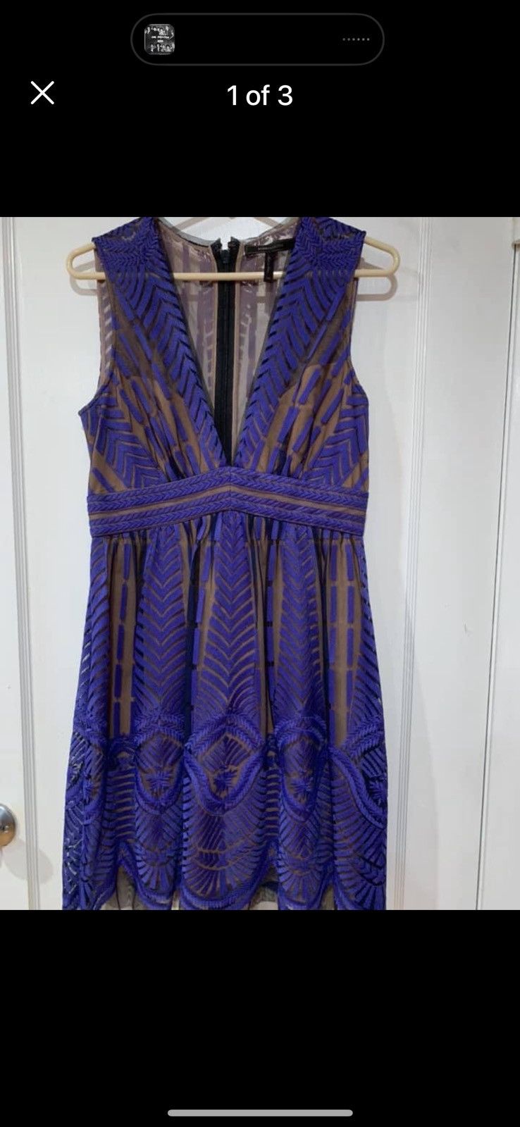 Bcbgmaxazria Embroidery Dress Size M / US 6-8 / IT 42-44 - 2 Thumbnail