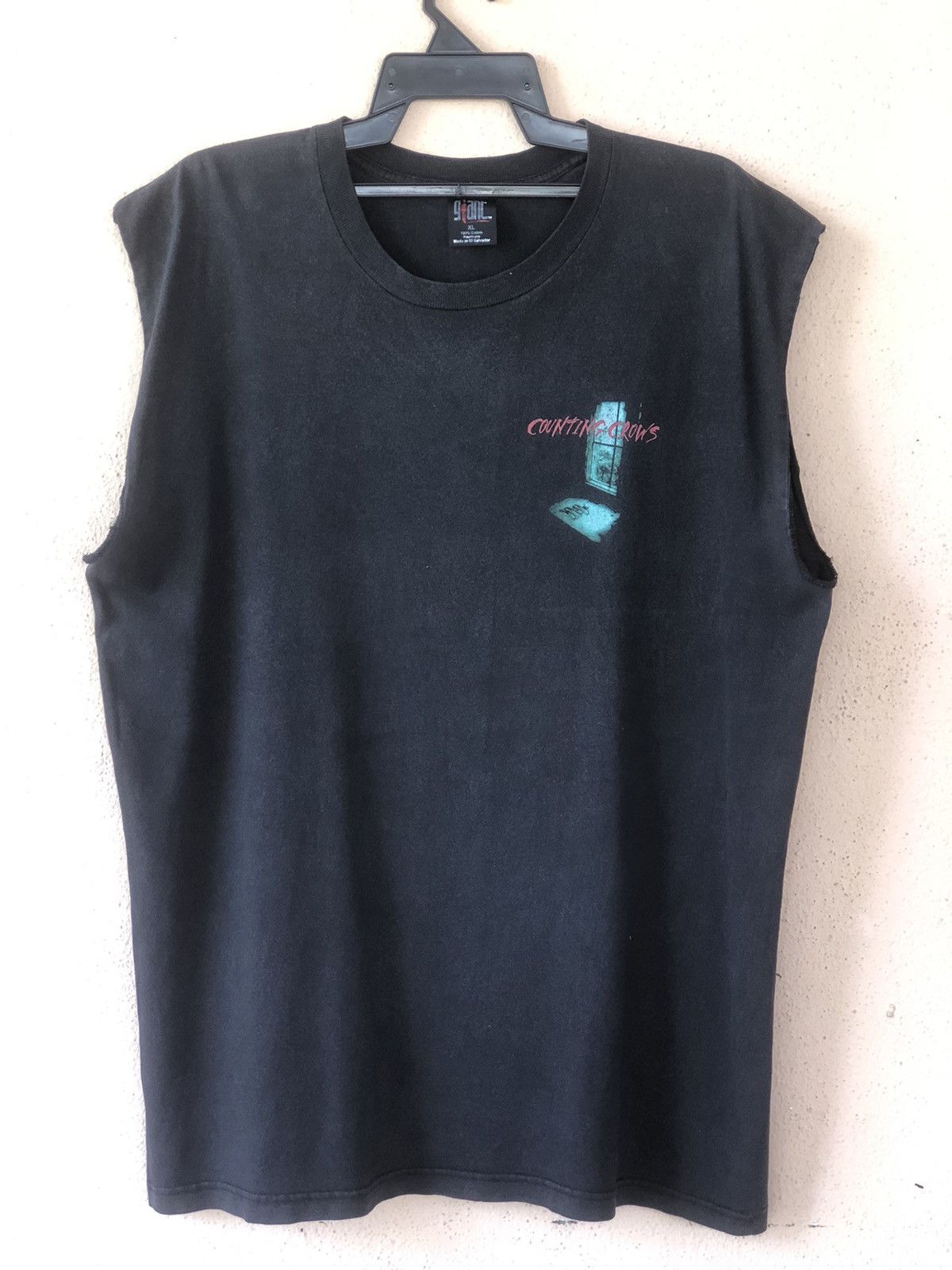 Band Tees × Vintage Vintage 90s COUNTING CROWS Cut Sleeve Tee Size US XL / EU 56 / 4 - 2 Thumbnail