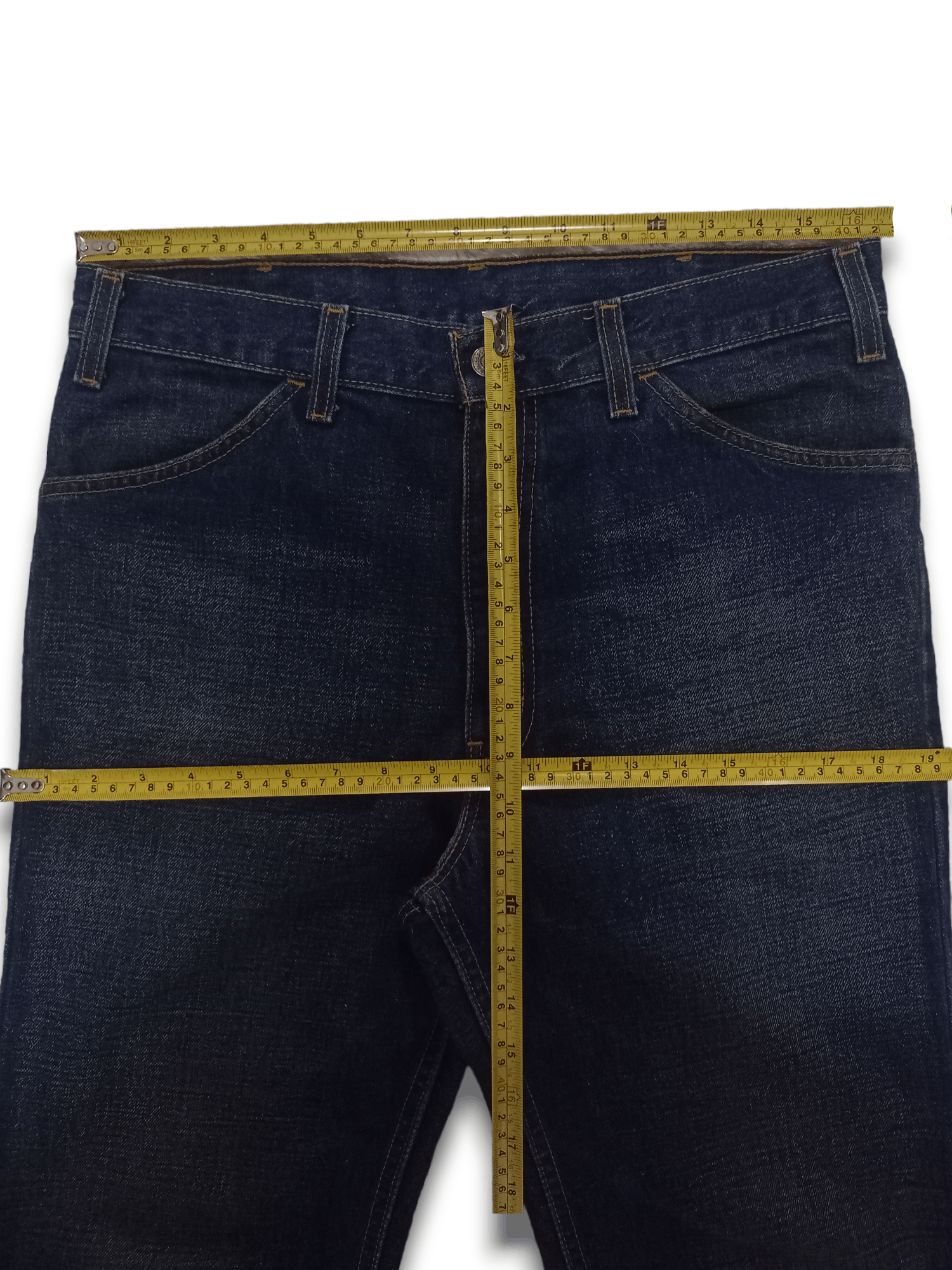 Levi's Vintage 80s Levis 646 Orange Tab Flare Bell Bottom Jeans Size US 33 - 10 Thumbnail