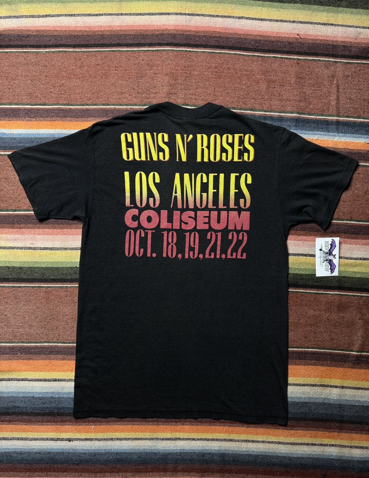 Band Tees × Guns N' Roses × Vintage Vintage 1989 Guns N' Roses Stoned in LA Band Tee Shirt Size US L / EU 52-54 / 3 - 7 Thumbnail
