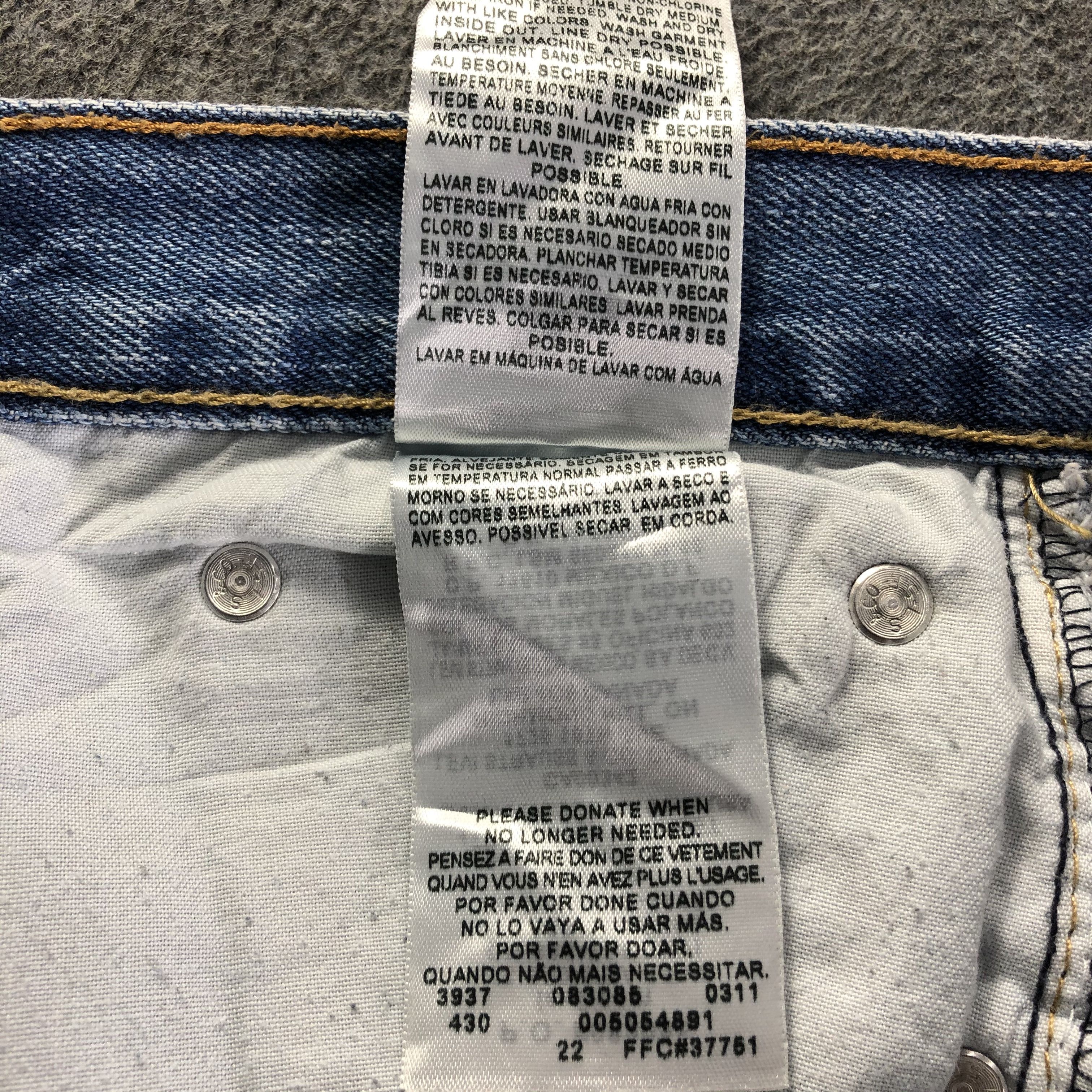 Levi's Vintage Blue Wash Levis 505 Jeans-J4509 Size US 33 - 11 Thumbnail
