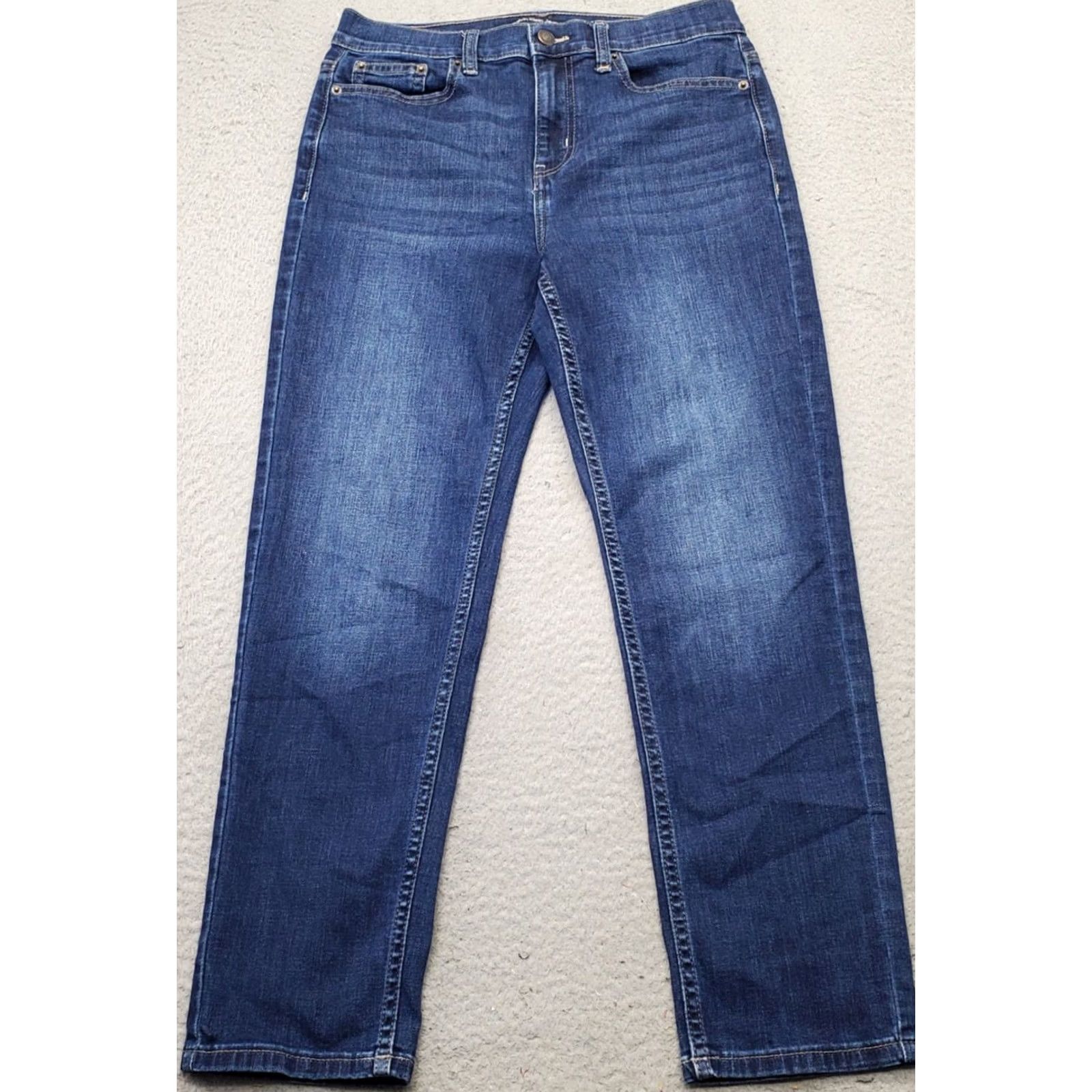 Calvin Klein Calvin Klein Jeans Womens 29P Slim Fit Blue Denim Stretch High Rise Petite 5-Pocket Size 29" - 2 Thumbnail