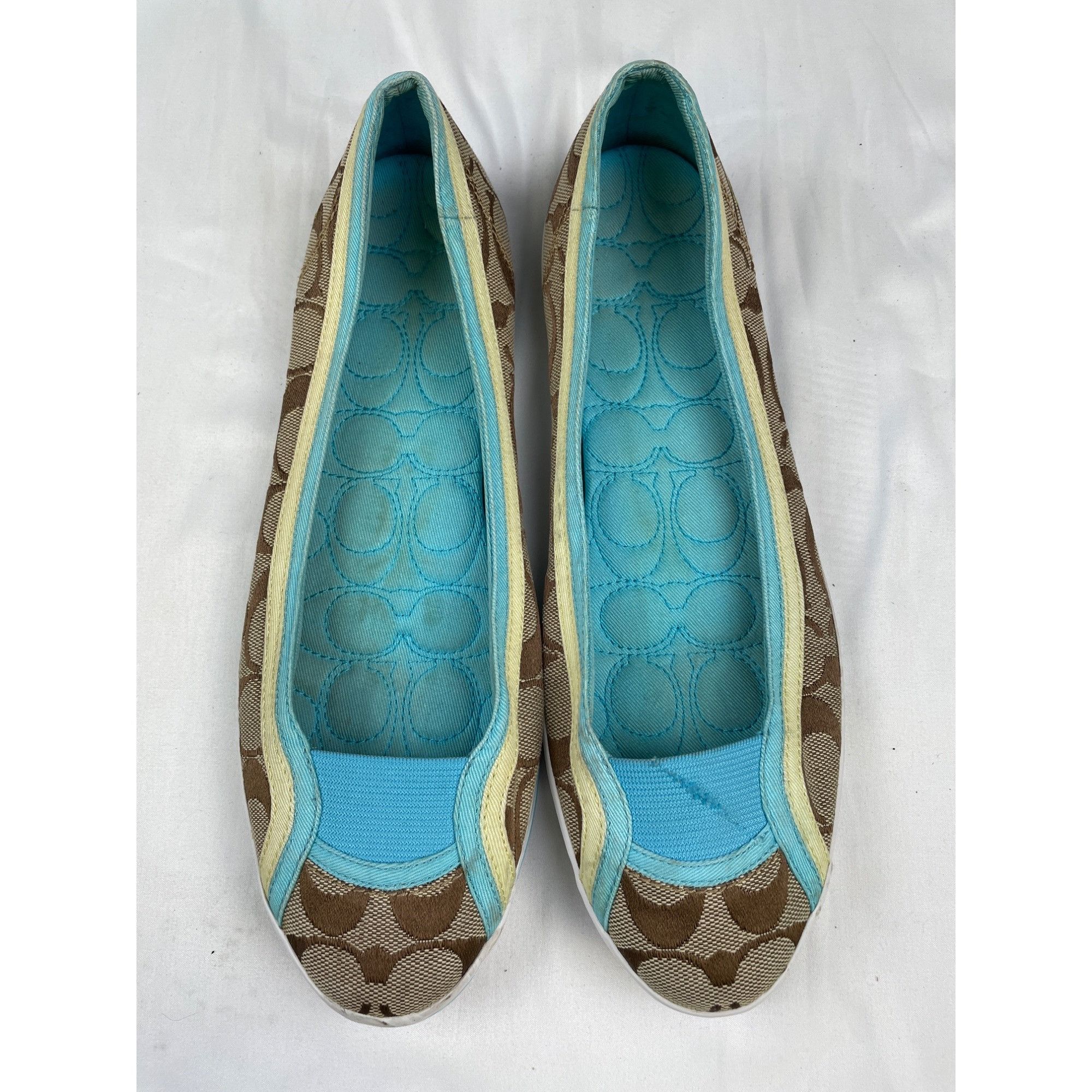 Coach Coach A2165 Women's Blue/Signature Canvas Slip on /Shoes Siz Size US 8.5 / IT 38.5 - 1 Thumbnail