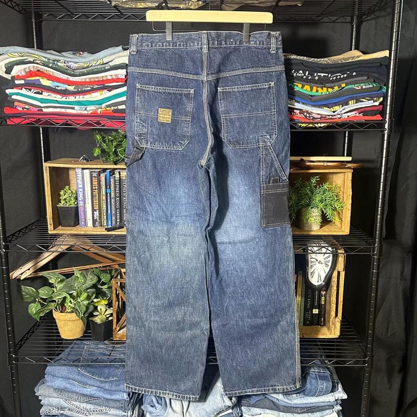 Old Navy Vintage Y2K Old Navy Baggy Carpenter Jeans Double Knee Pants Size US 34 / EU 50 - 2 Thumbnail